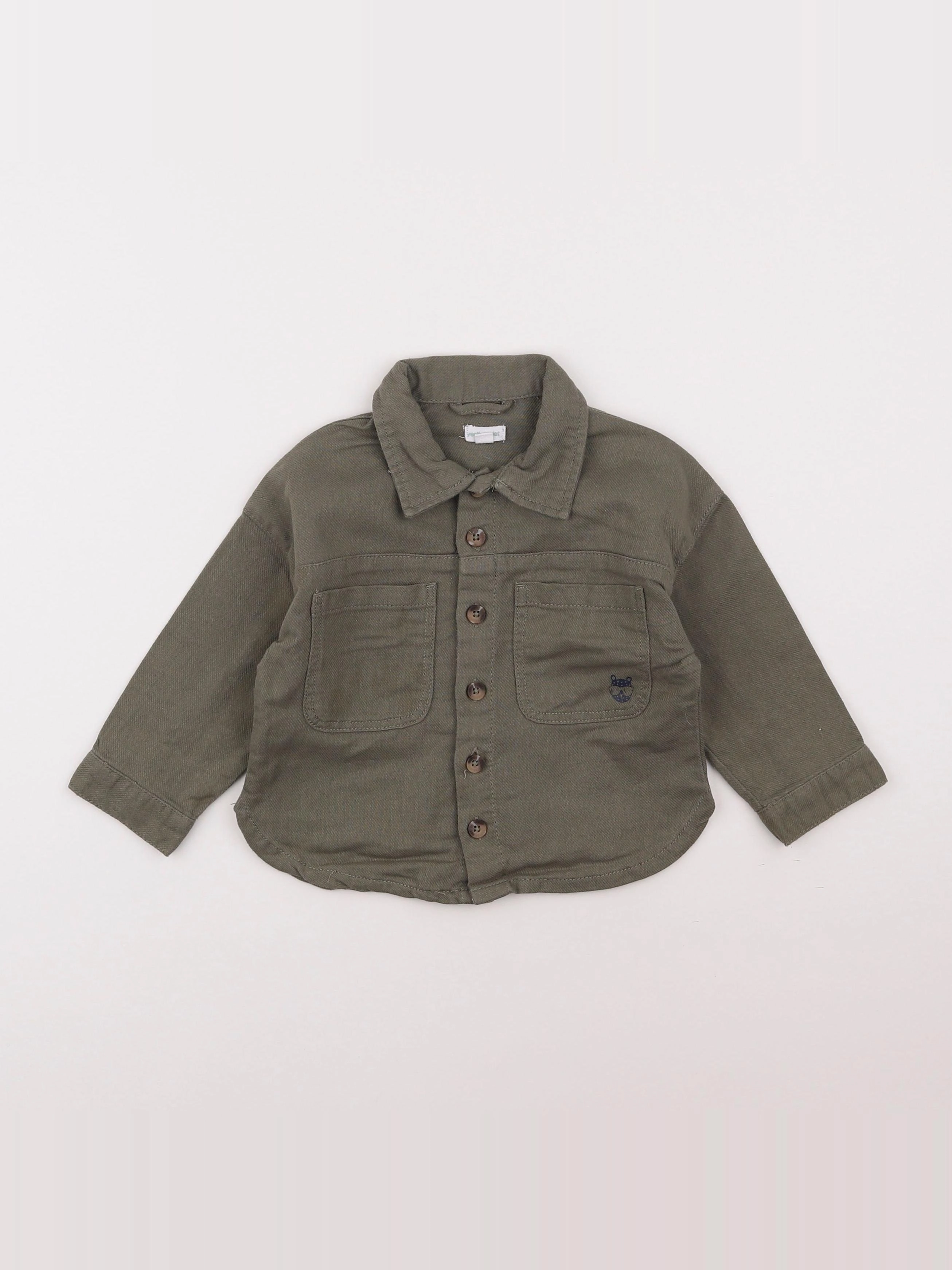 Vertbaudet - chemise vert - 18 mois