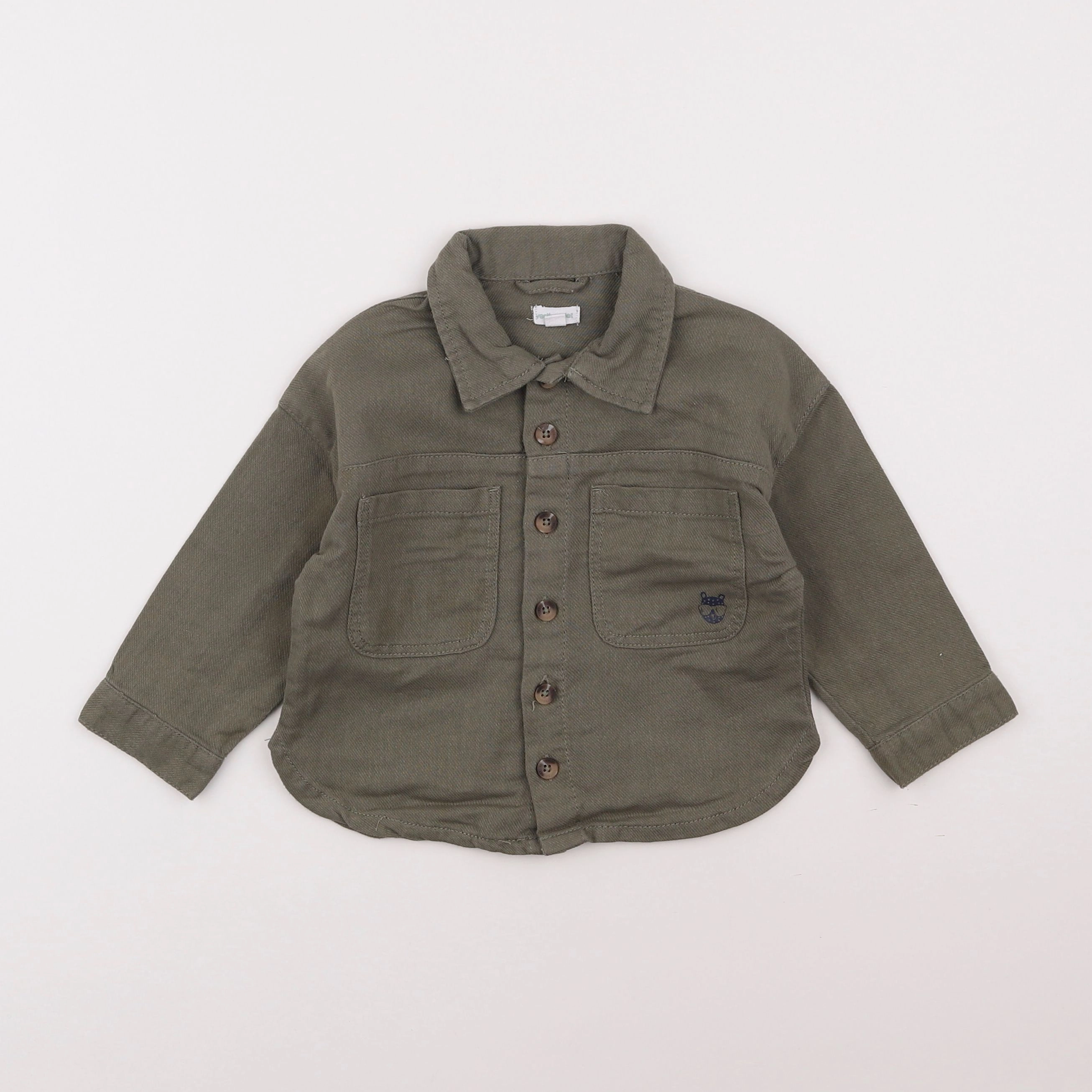 Vertbaudet - chemise vert - 18 mois