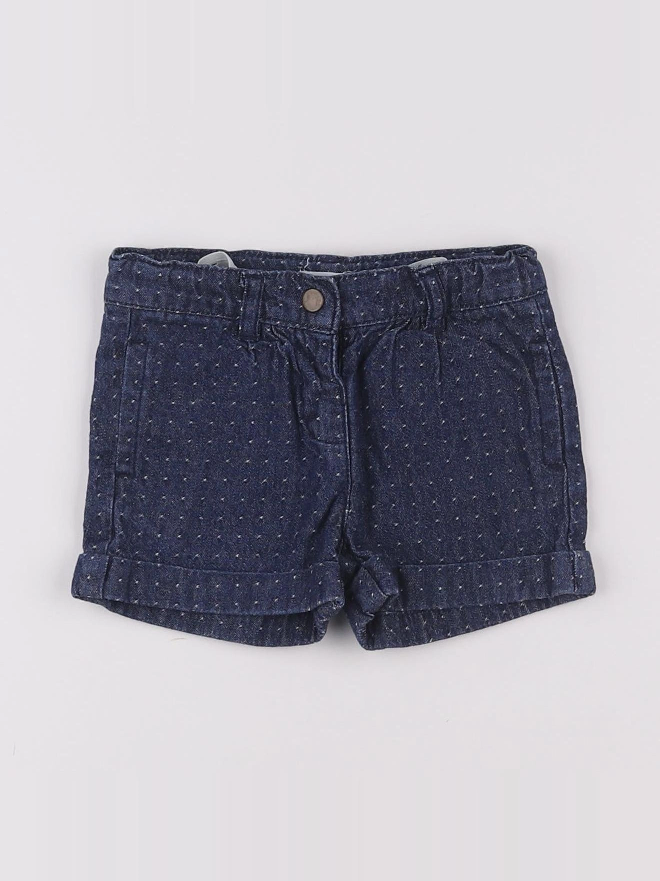 Boutchou - short bleu - 6 mois