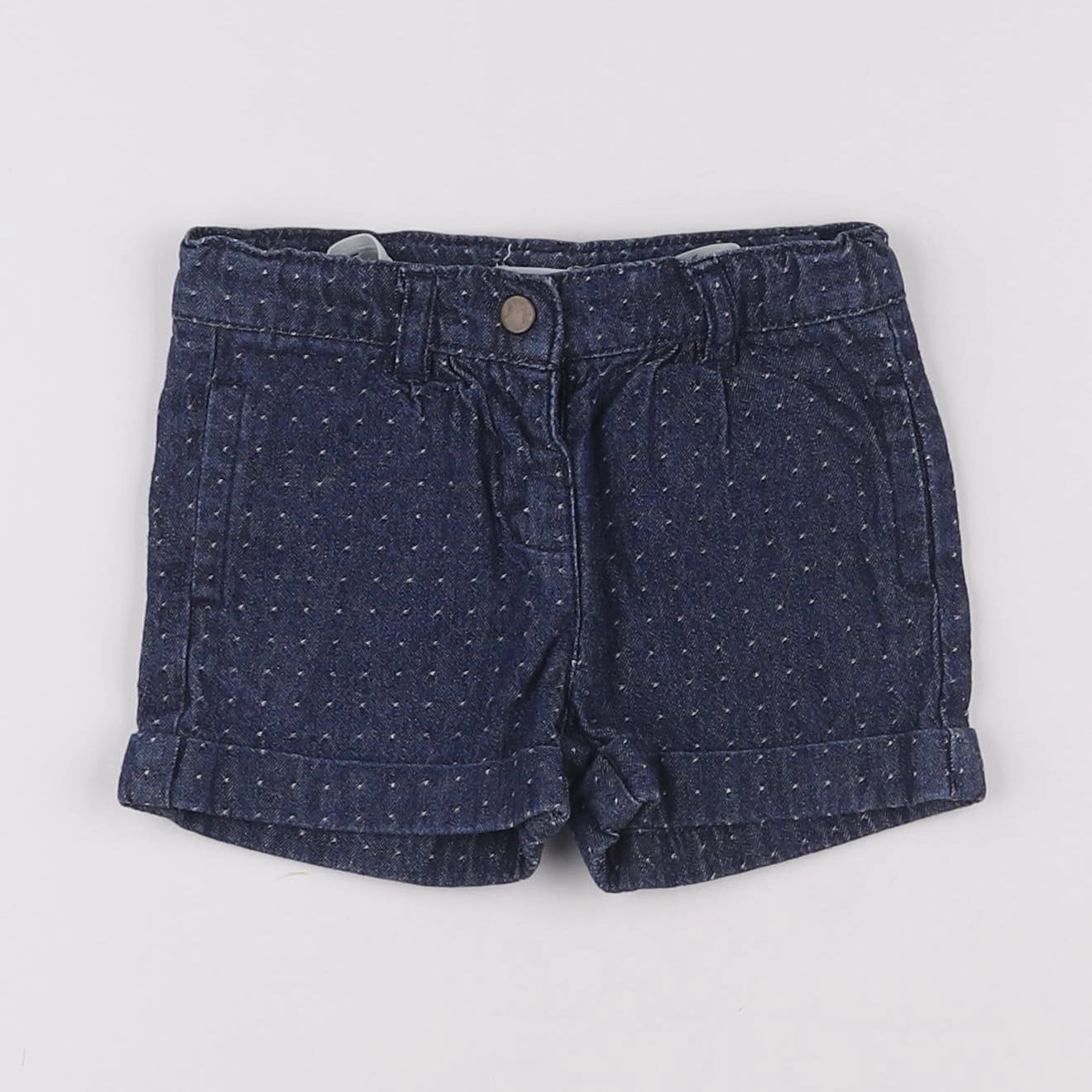 Boutchou - short bleu - 6 mois