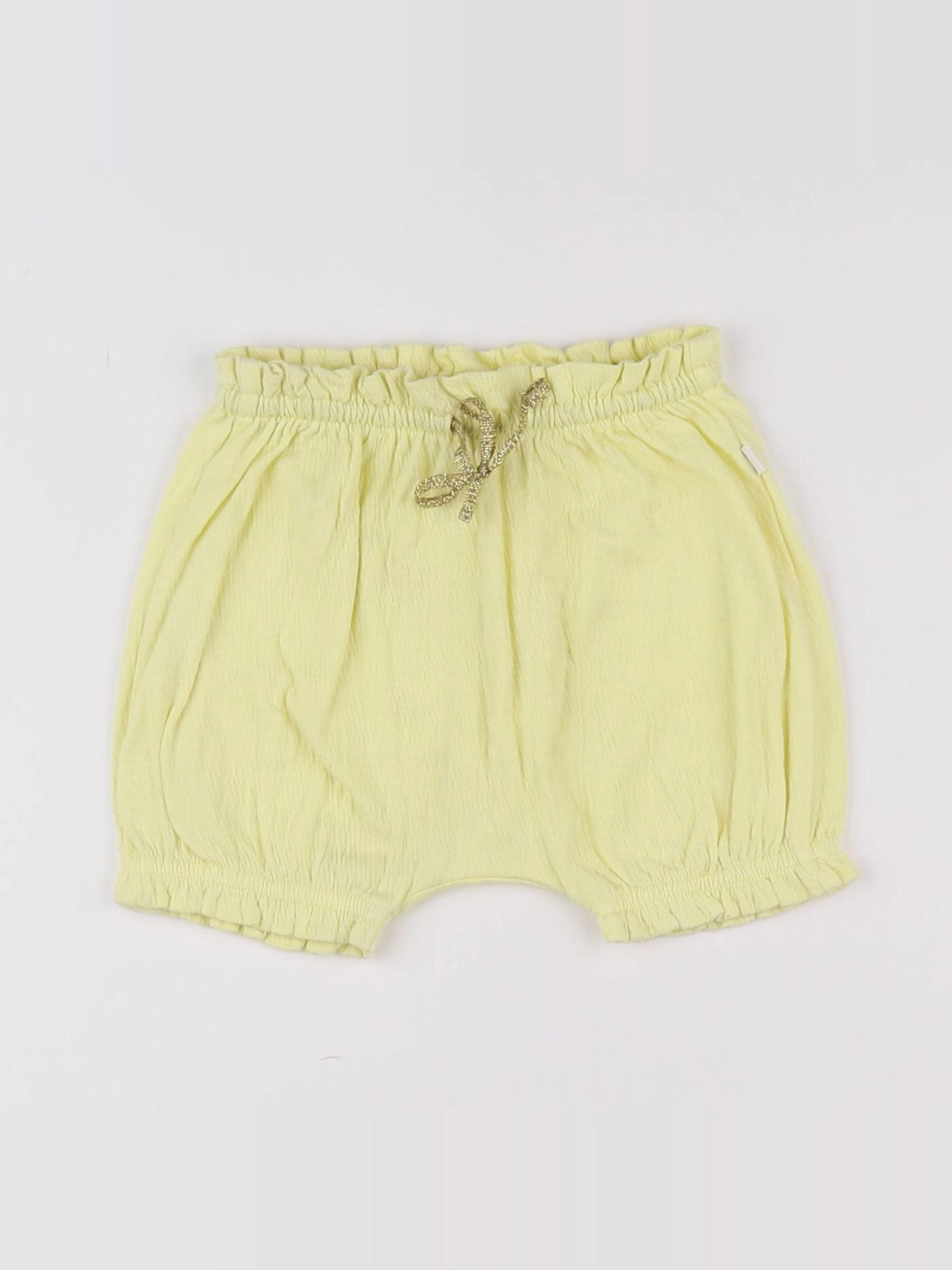 Tape à l'oeil - short jaune - 6 mois