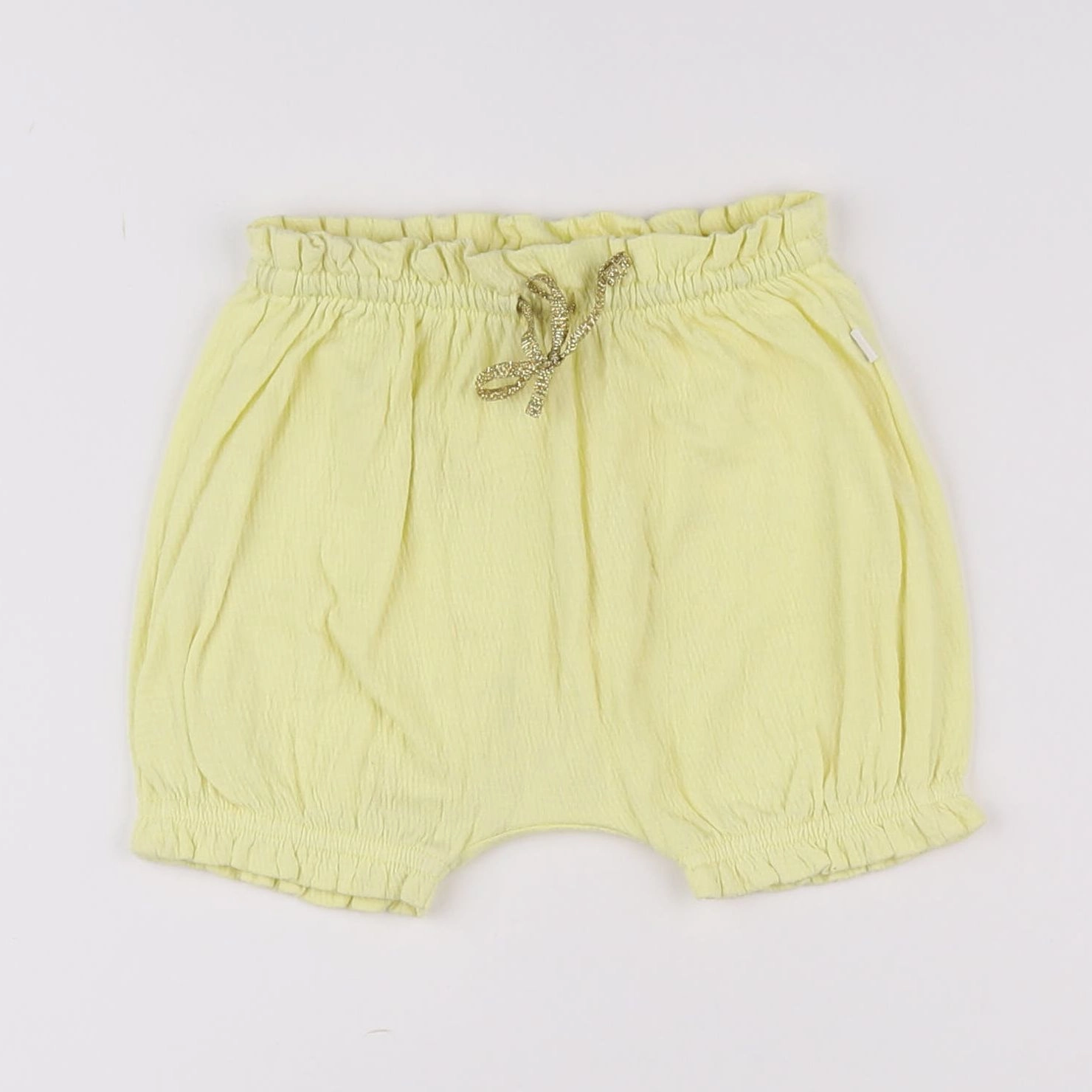 Tape à l'oeil - short jaune - 6 mois