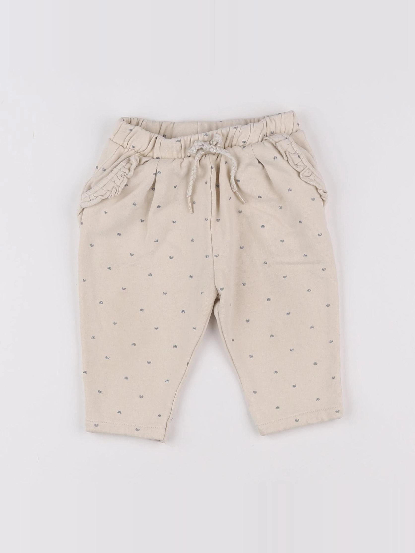 Vertbaudet - pantalon beige - 9 mois