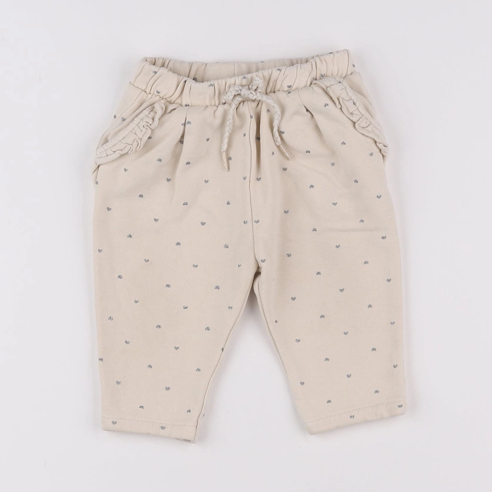 Vertbaudet - pantalon beige - 9 mois