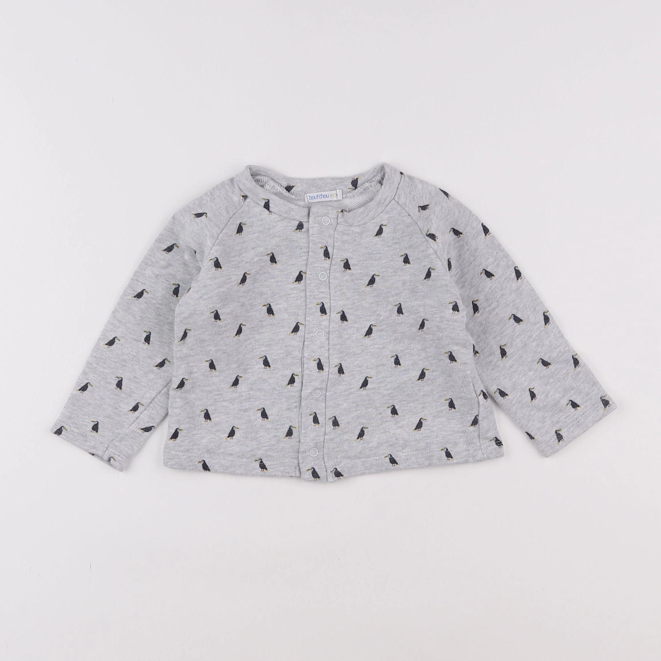 Boutchou - sweat gris - 12 mois