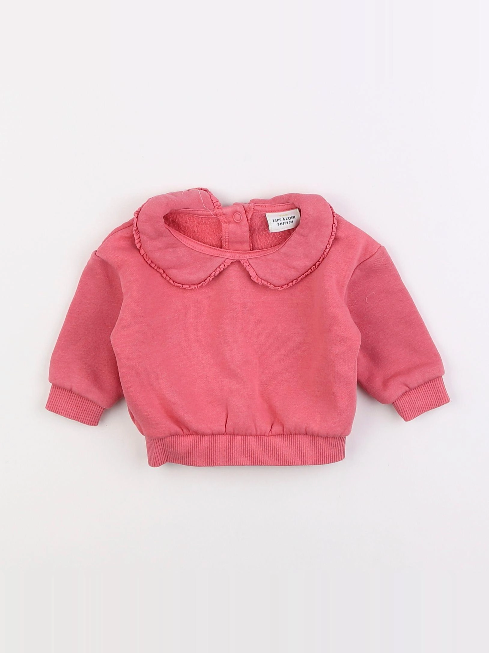 Tape à l'oeil - sweat rose - 3 mois