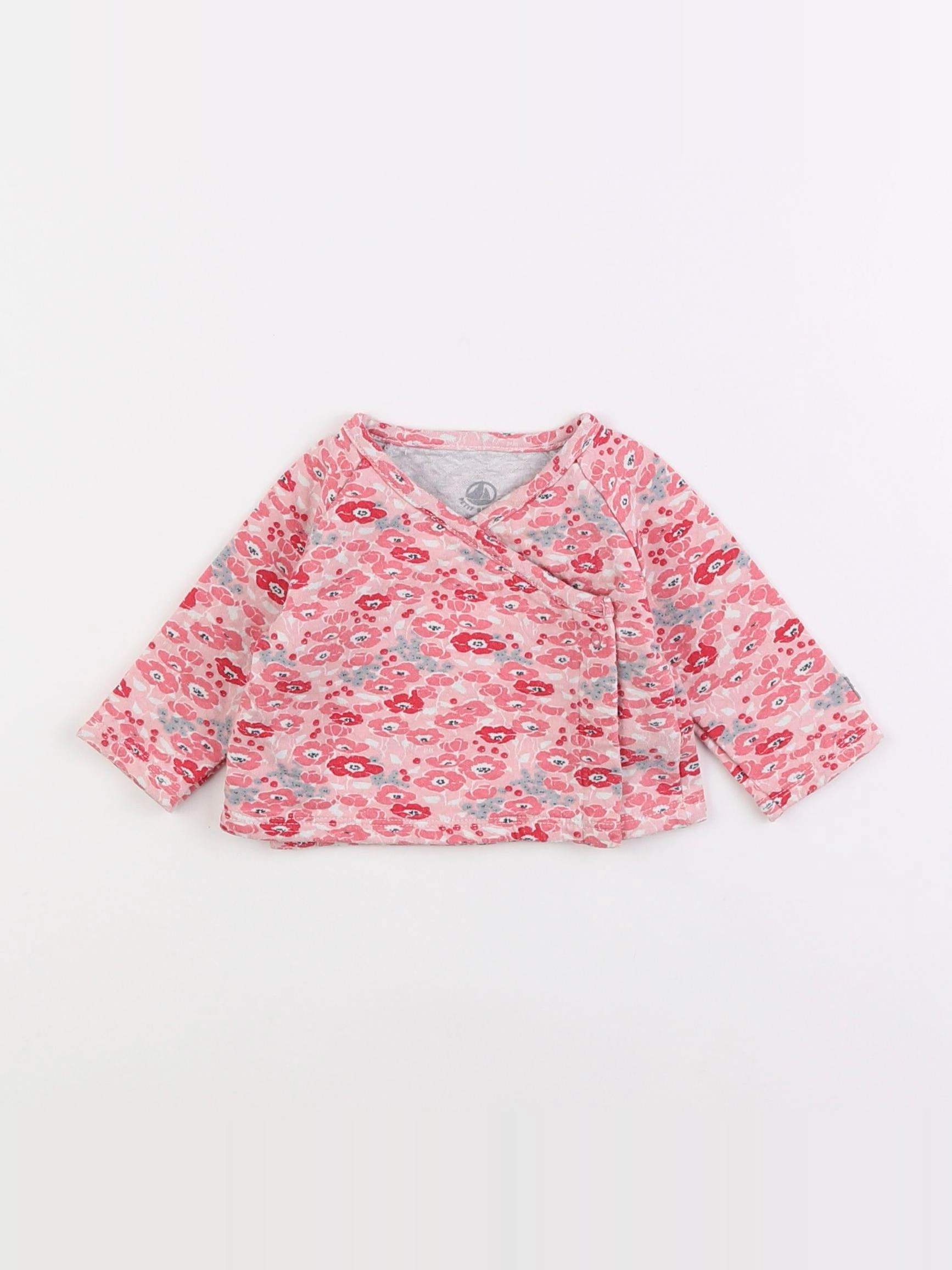Petit Bateau - sweat rose - 3 mois