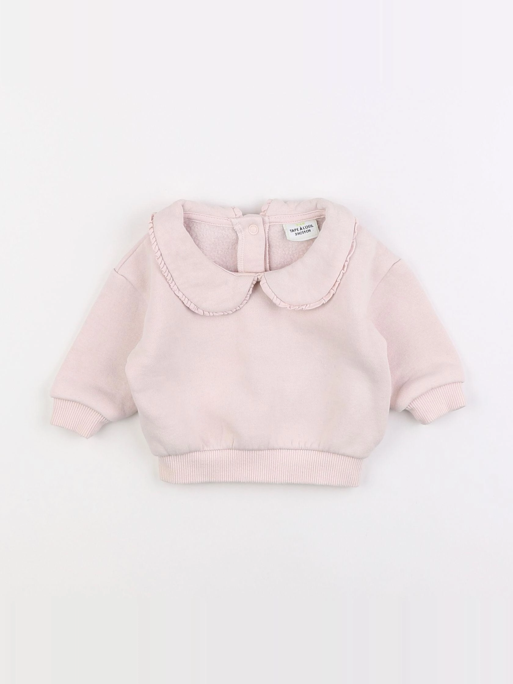 Tape à l'oeil - sweat rose - 3 mois