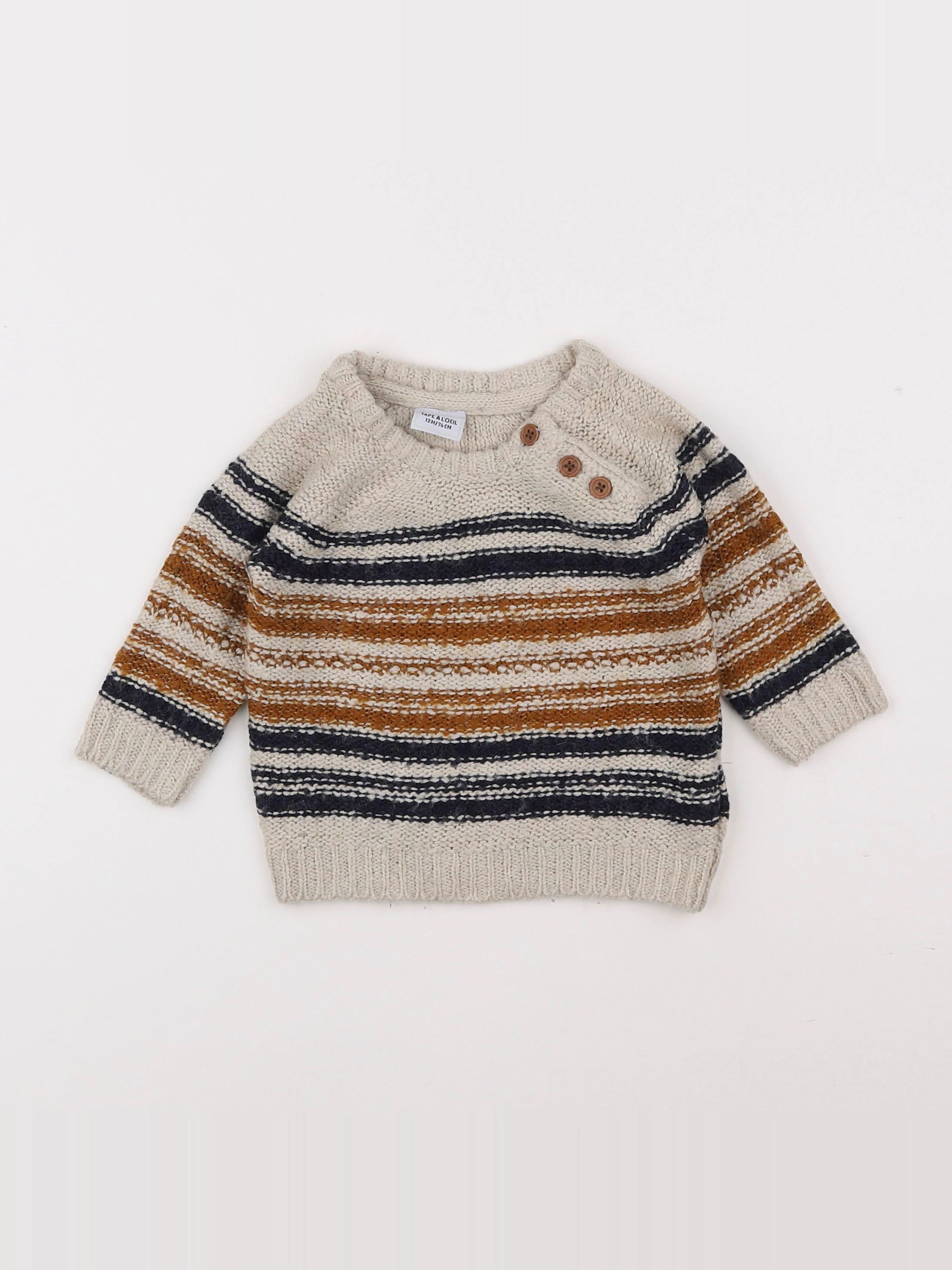 Tape à l'oeil - pull beige - 12 mois