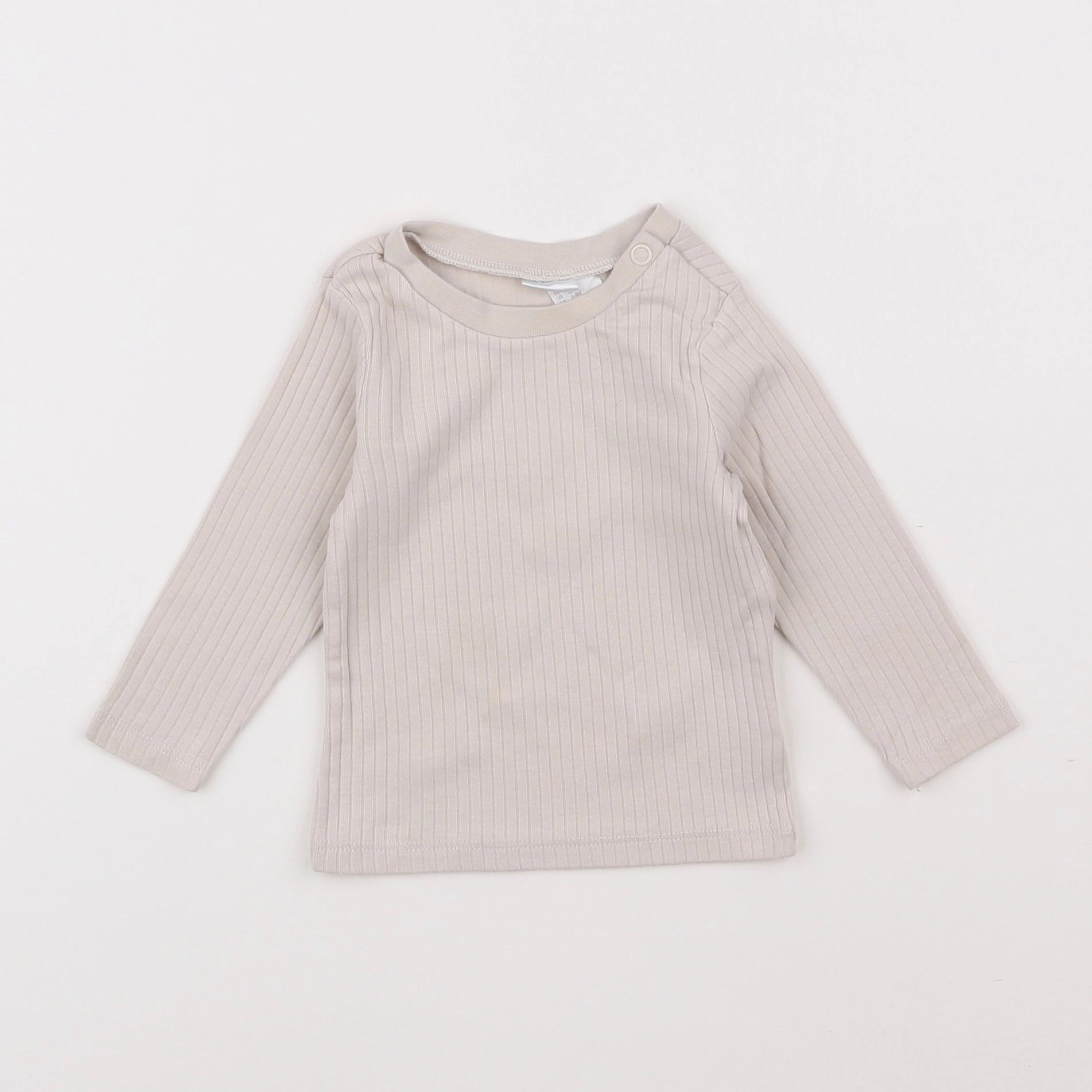 H&M - tee-shirt beige - 3/6 mois