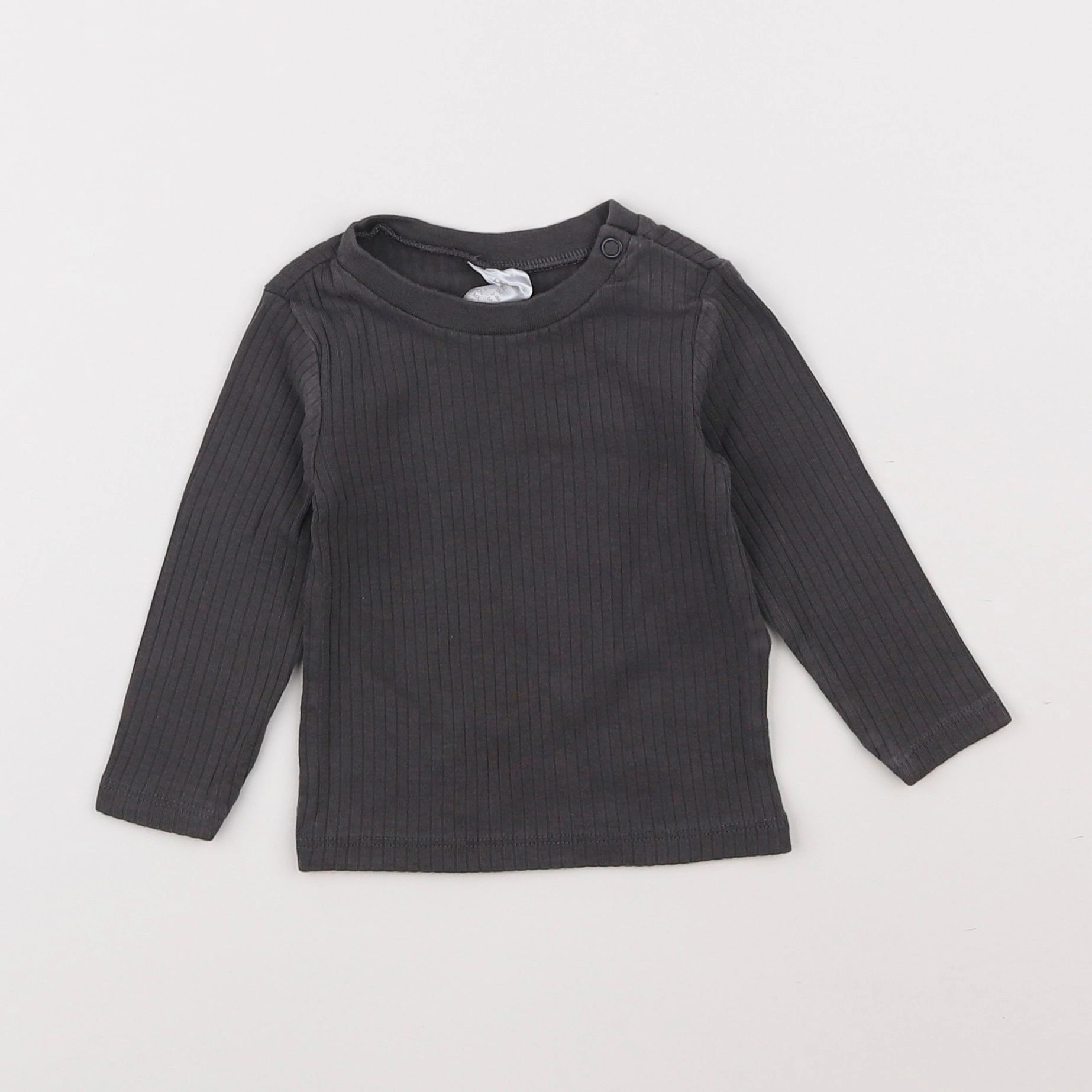 H&M - tee-shirt gris - 3/6 mois