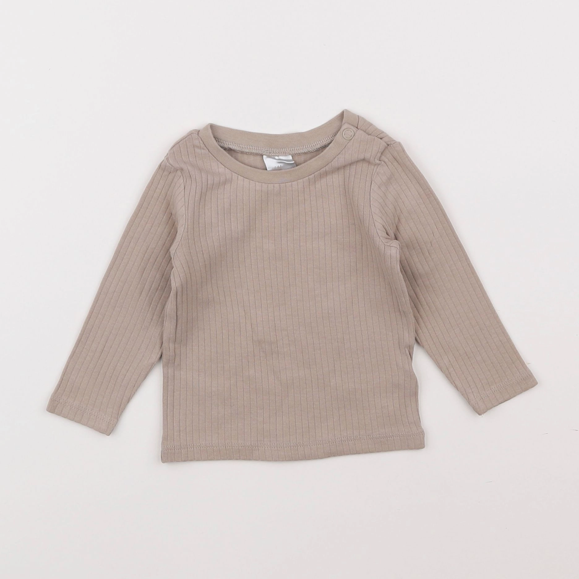 H&M - tee-shirt beige - 3/6 mois