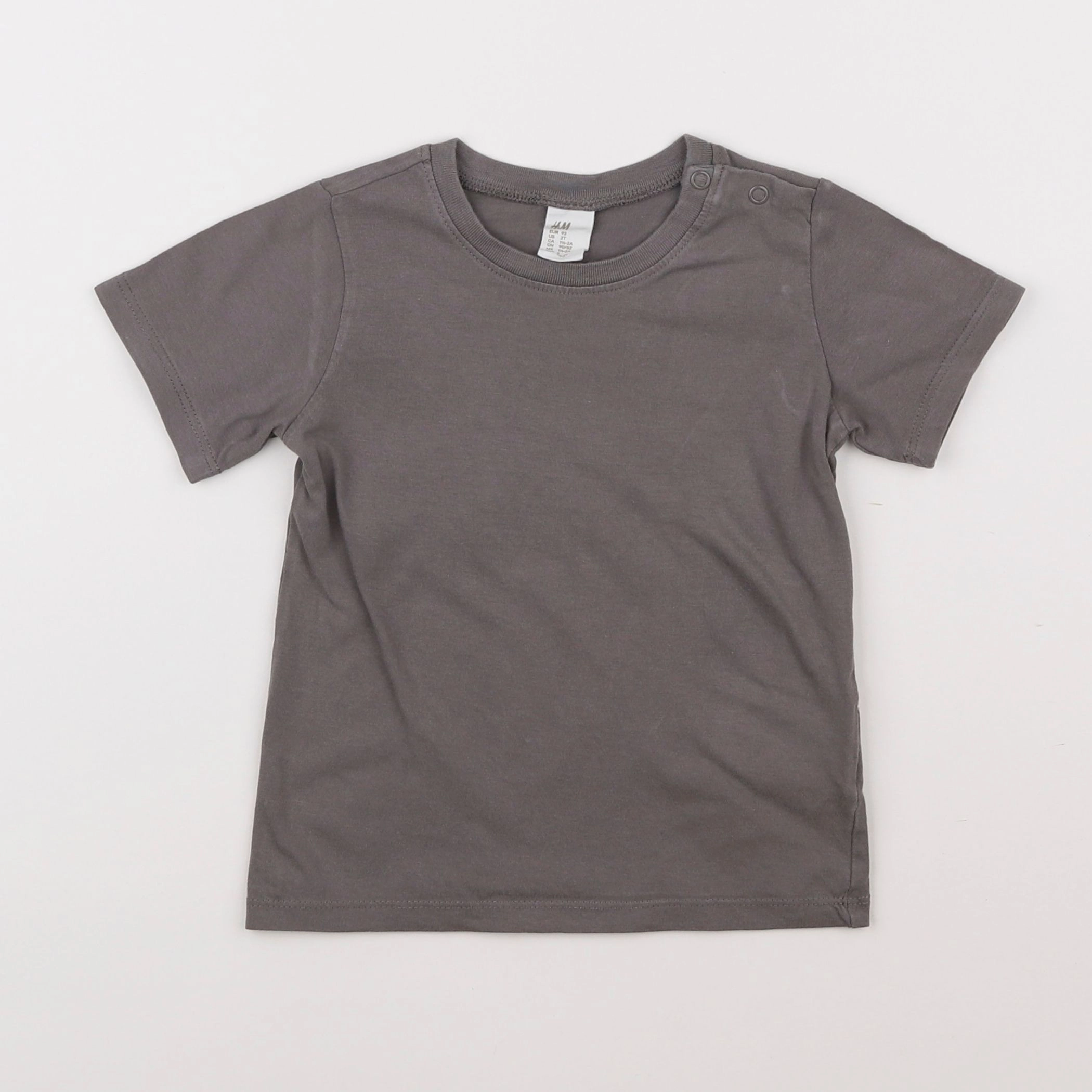 H&M - tee-shirt gris - 18 mois à 2 ans