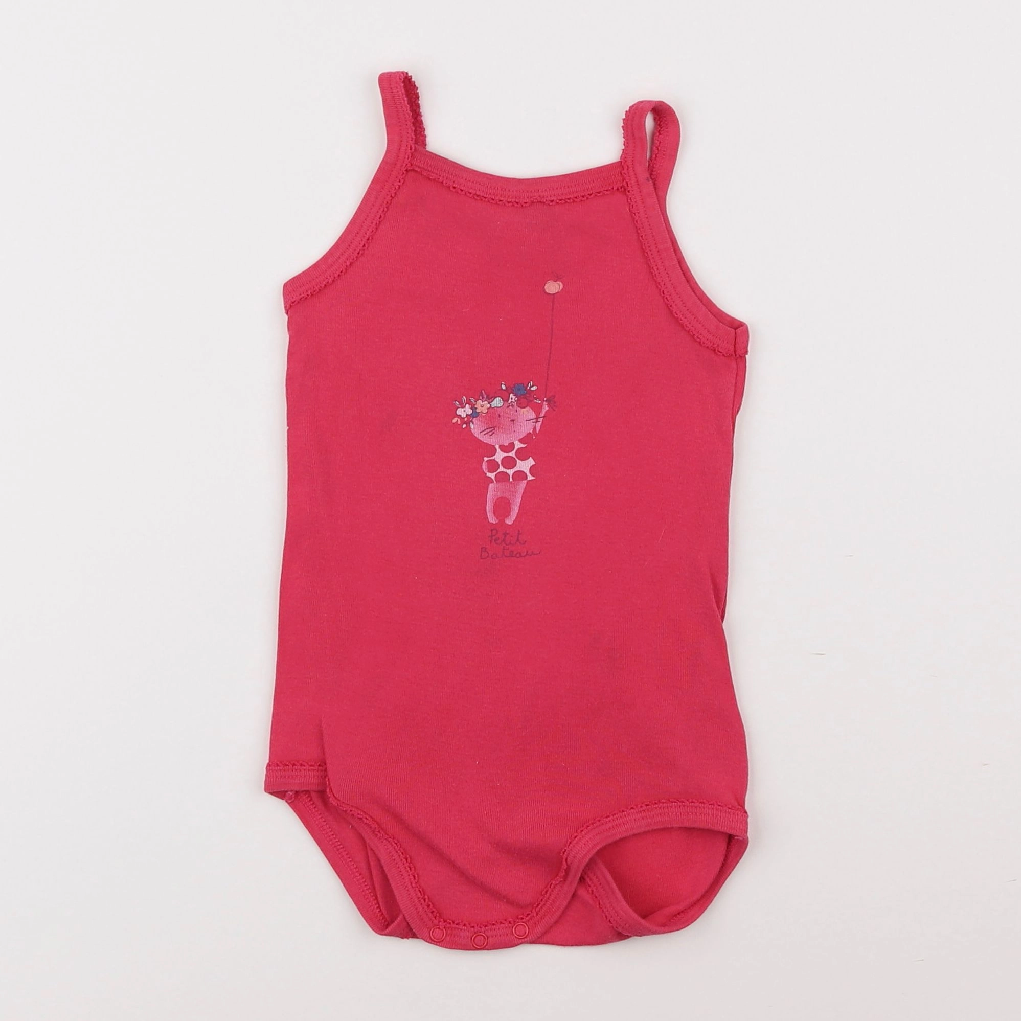 Petit Bateau - body rose - 3 ans