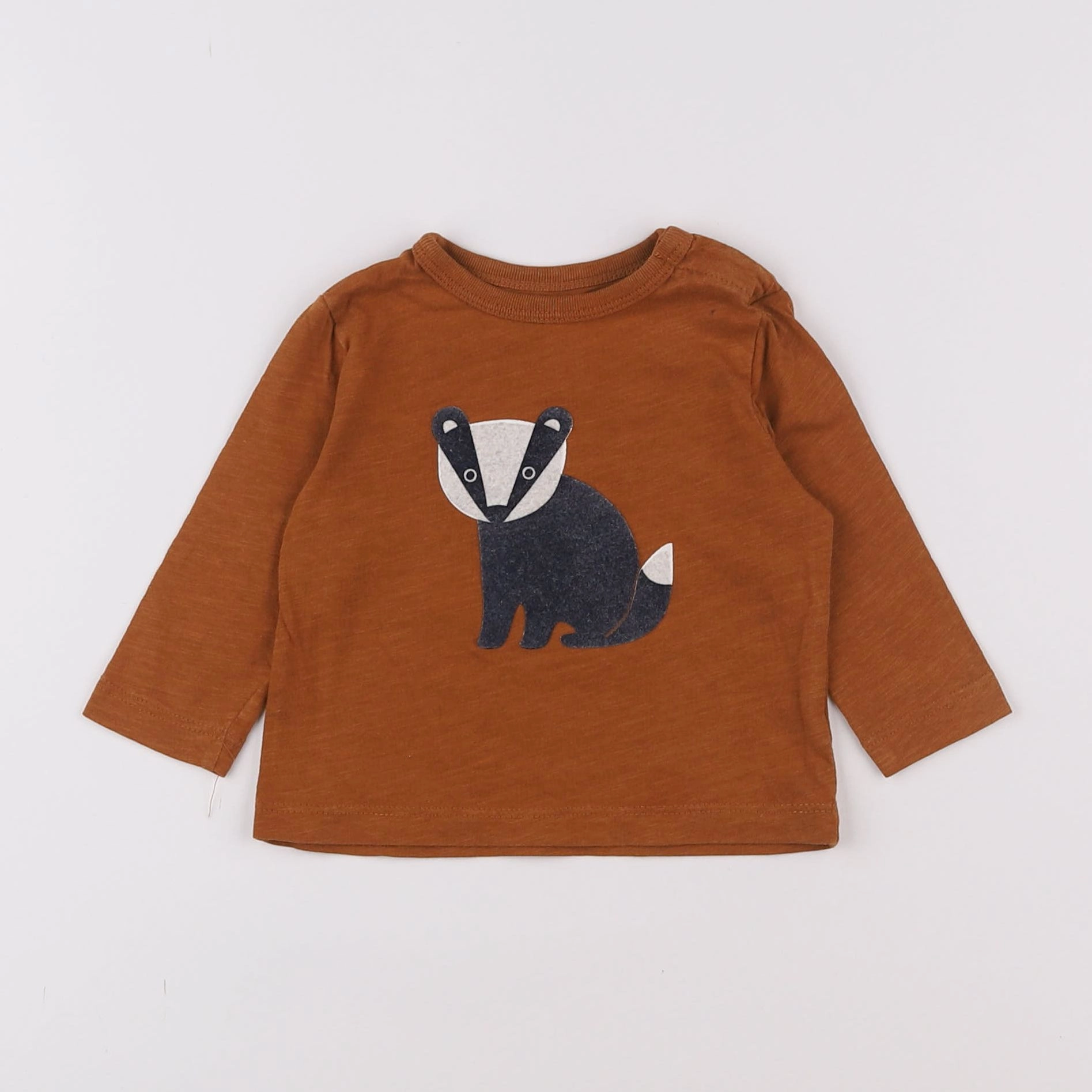 Boutchou - tee-shirt marron - 6 mois