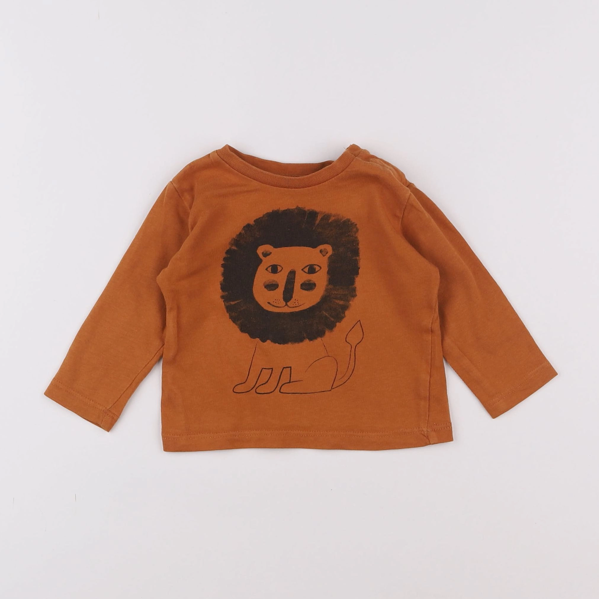 Boutchou - tee-shirt marron - 6 mois
