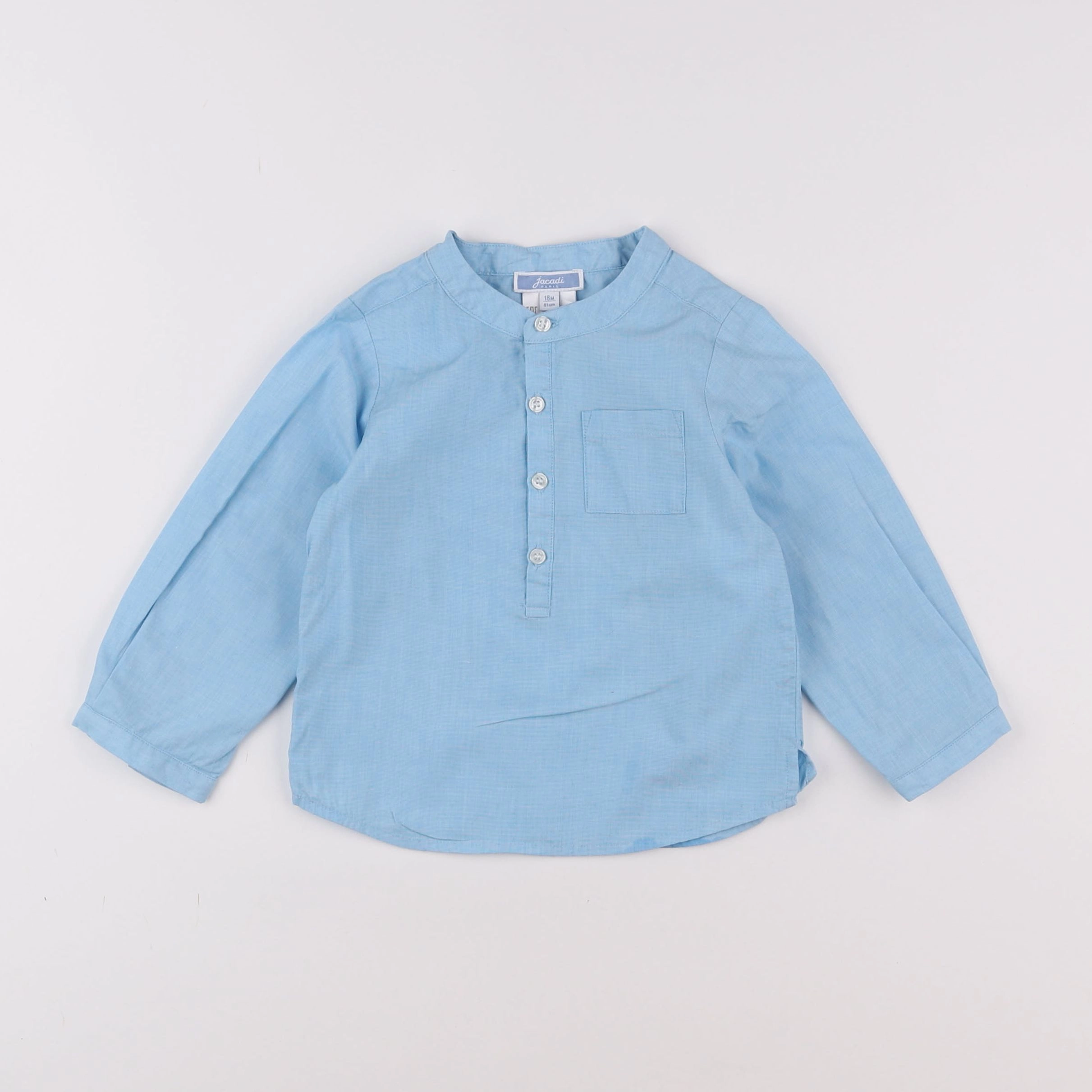 Jacadi - chemise bleu - 18 mois