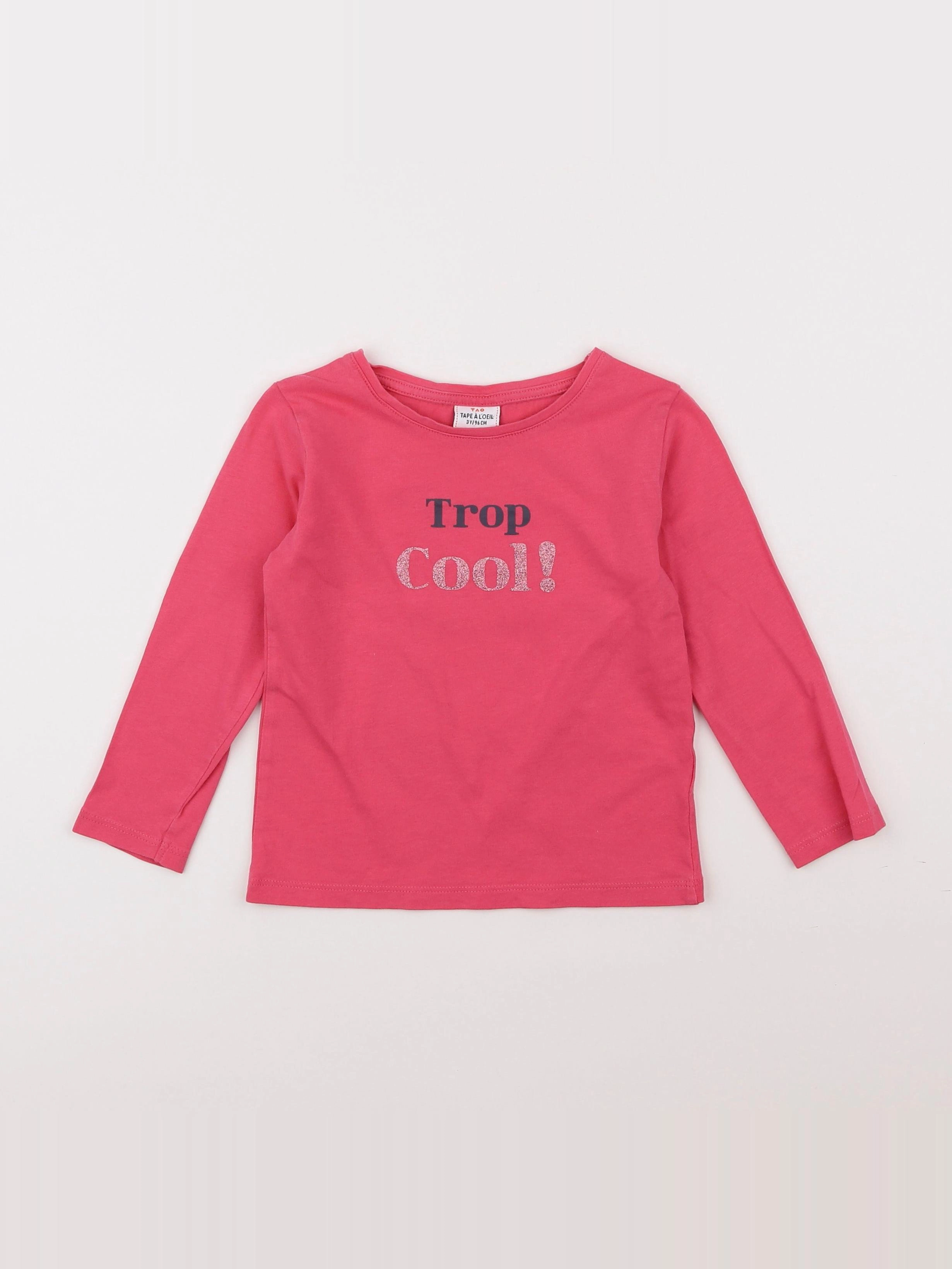 Tape à l'oeil - tee-shirt rose - 3 ans