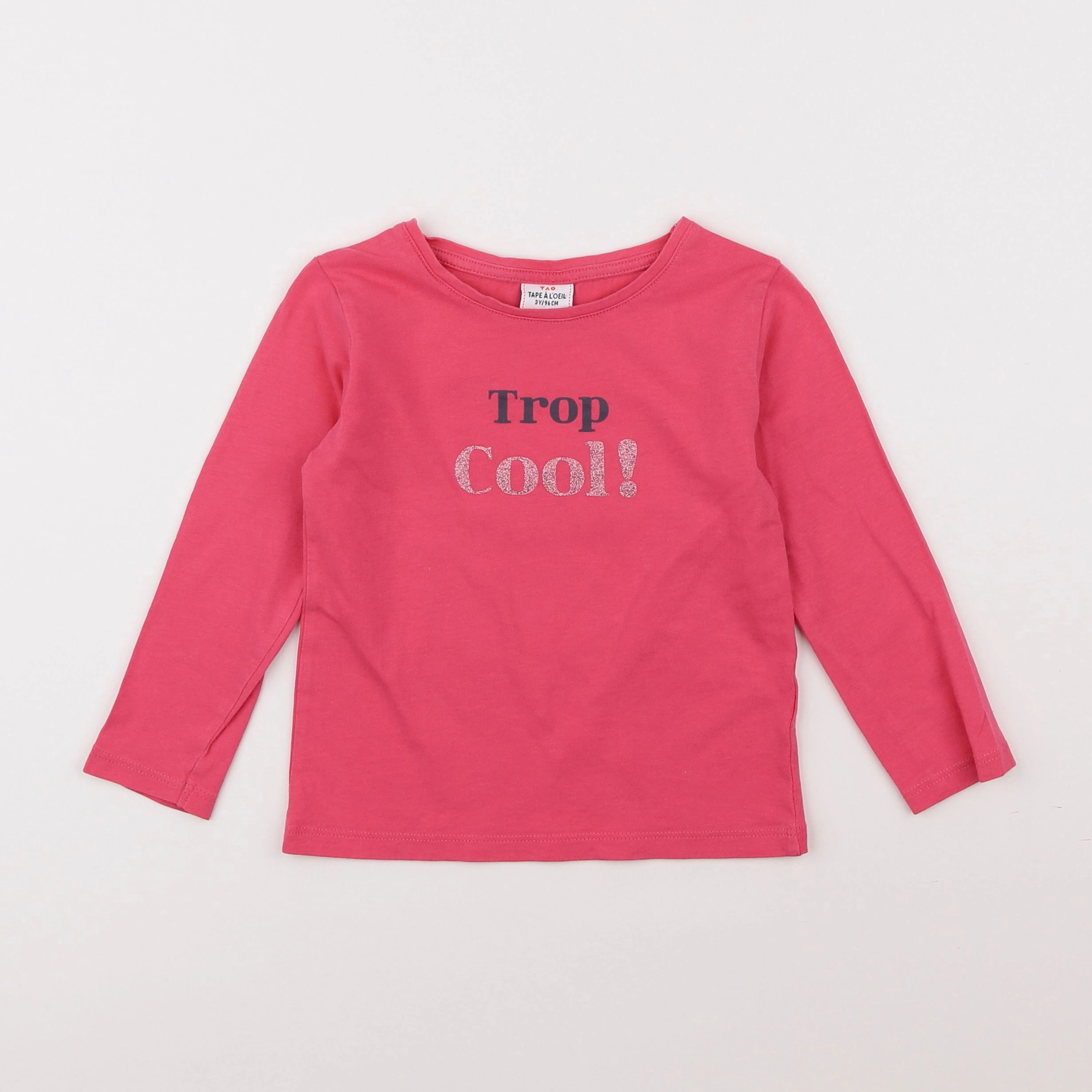 Tape à l'oeil - tee-shirt rose - 3 ans