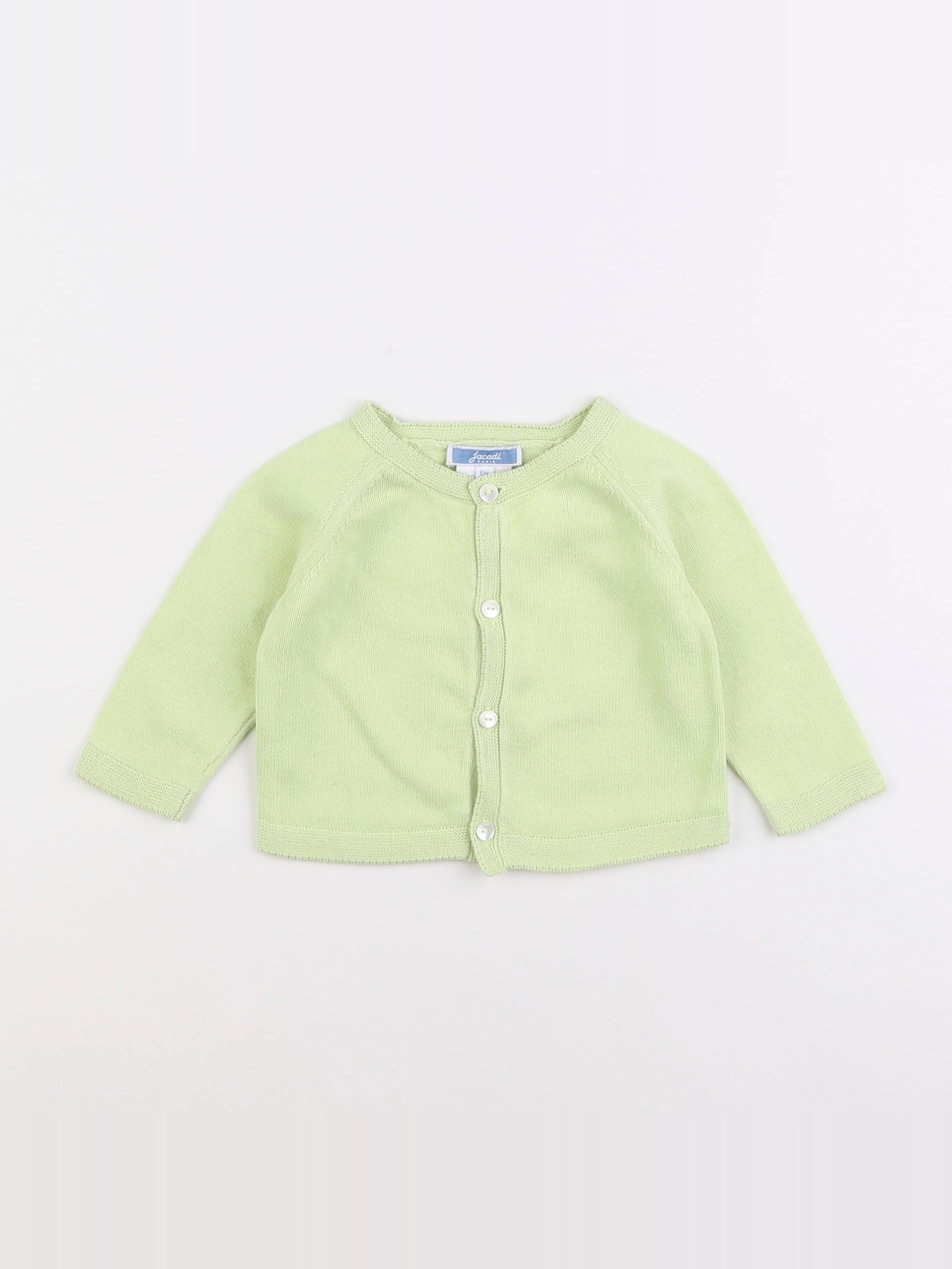 Jacadi - gilet vert - 6 mois