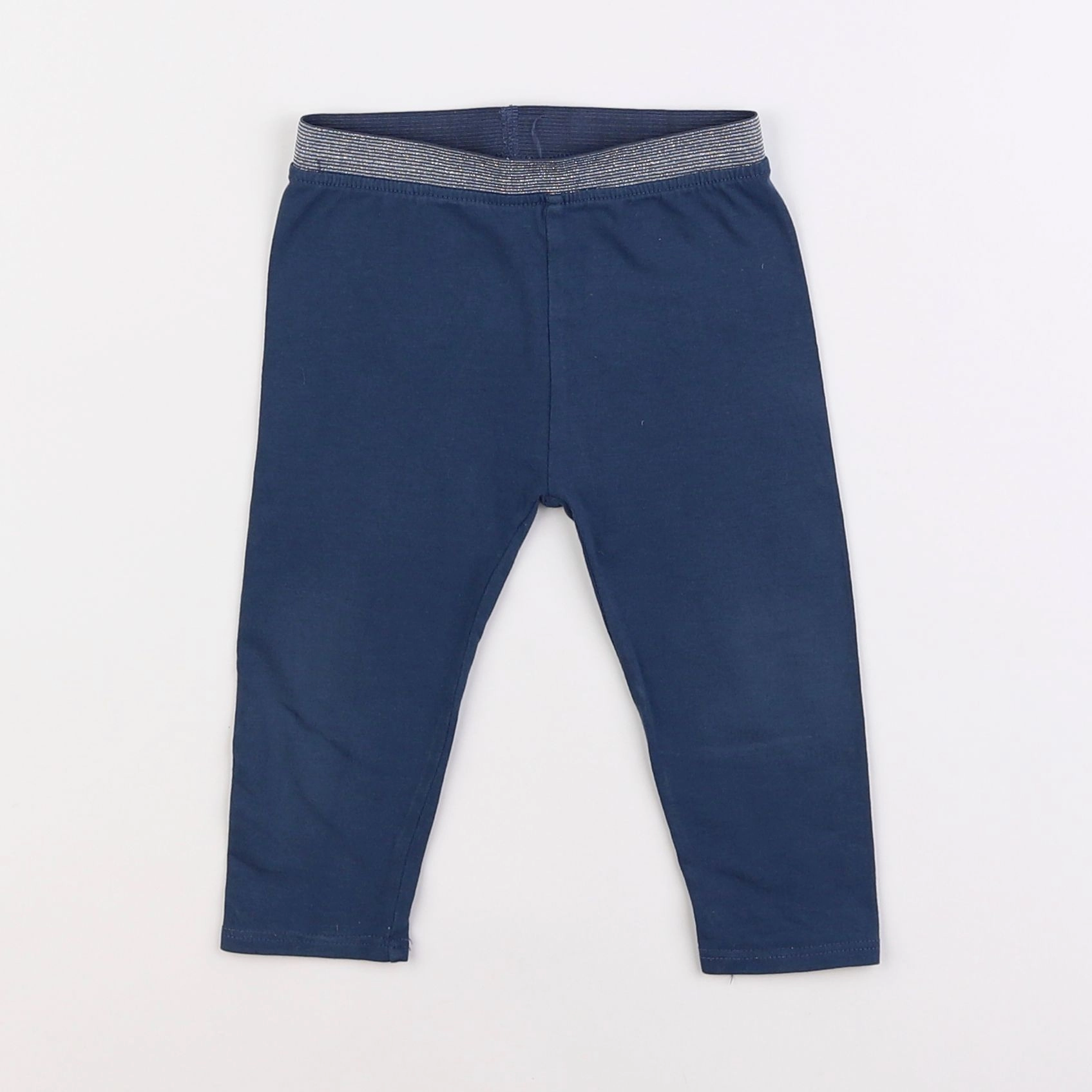 Vertbaudet - legging bleu - 12 mois