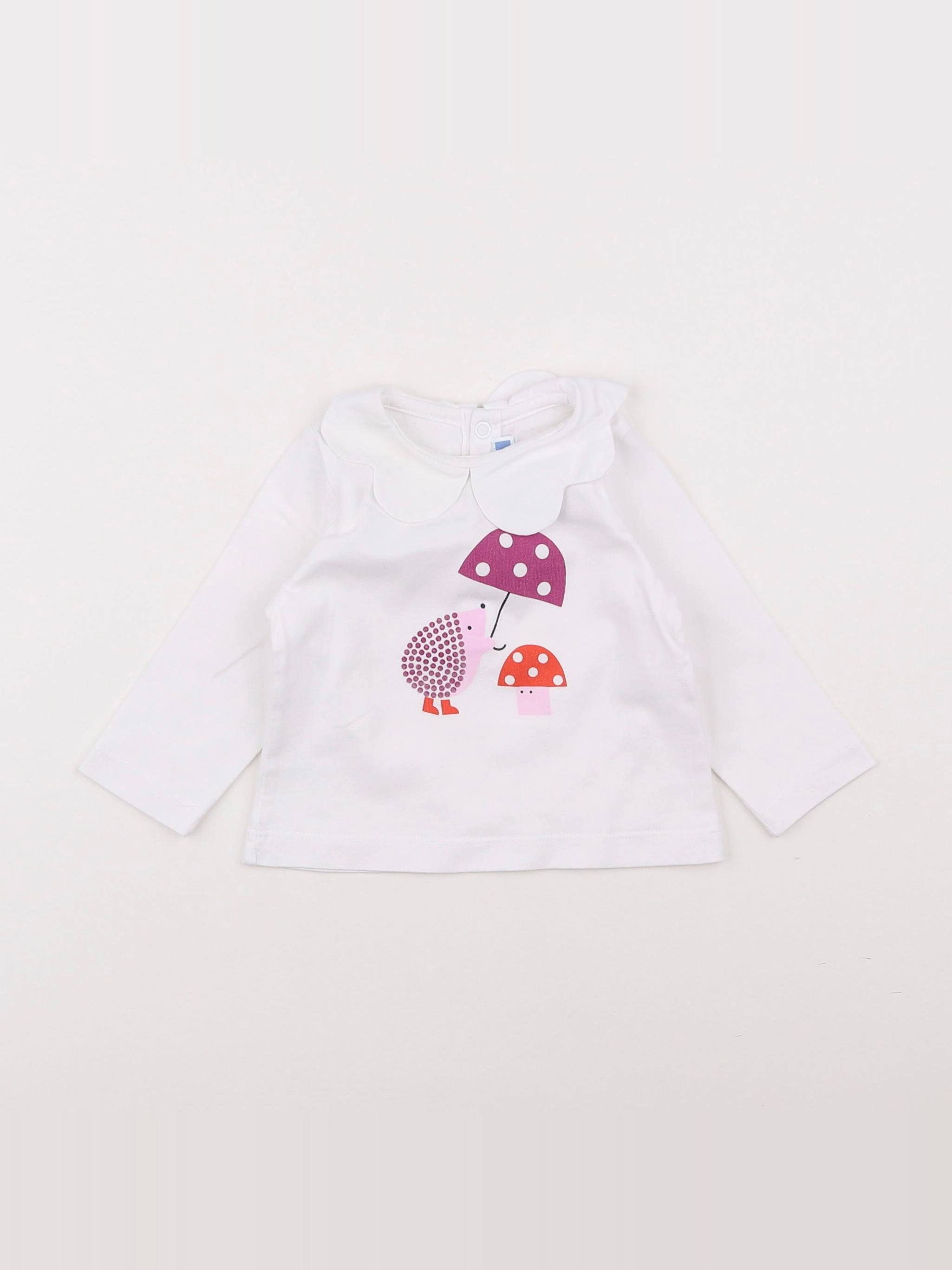 Jacadi - tee-shirt blanc - 6 mois