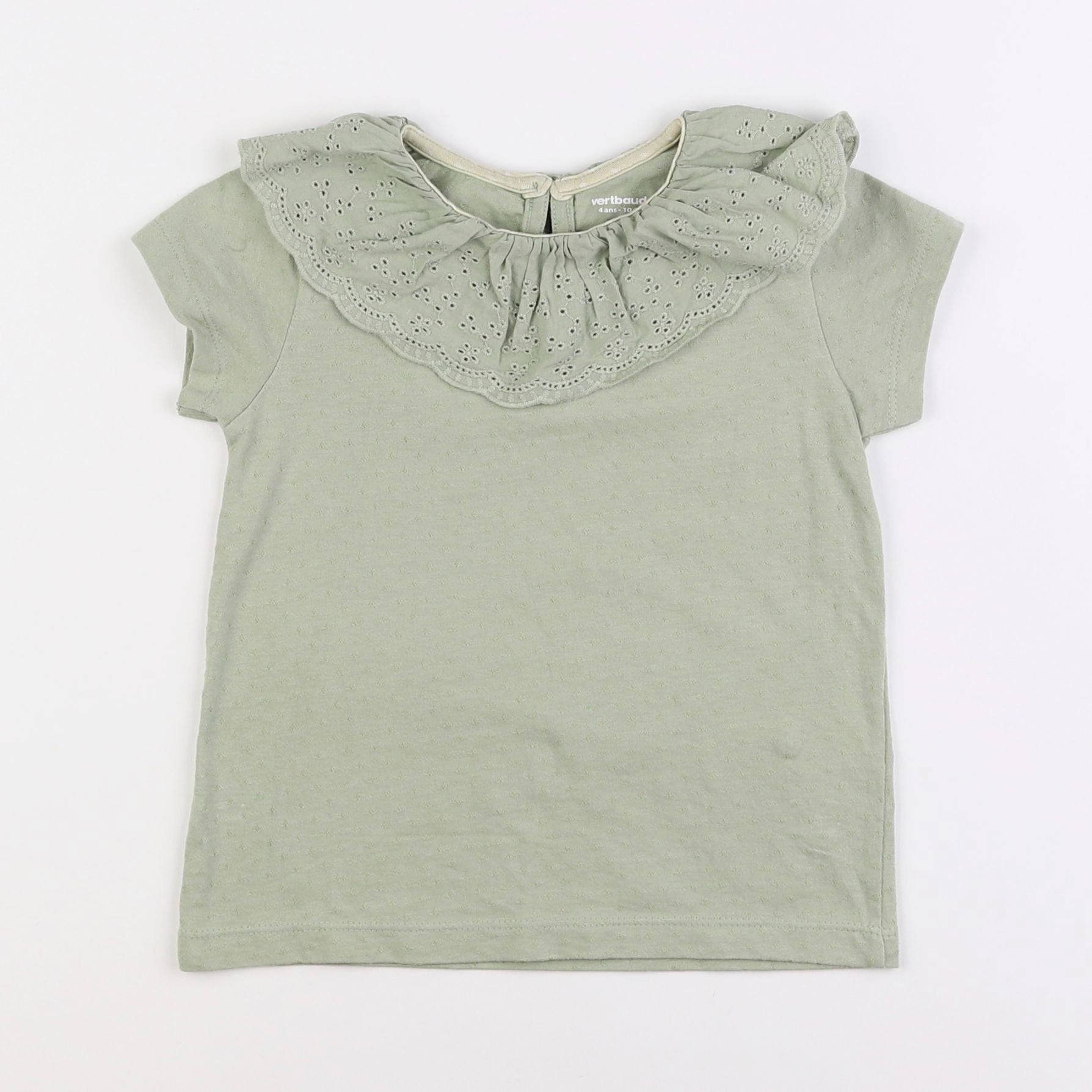 Vertbaudet - tee-shirt vert - 4 ans