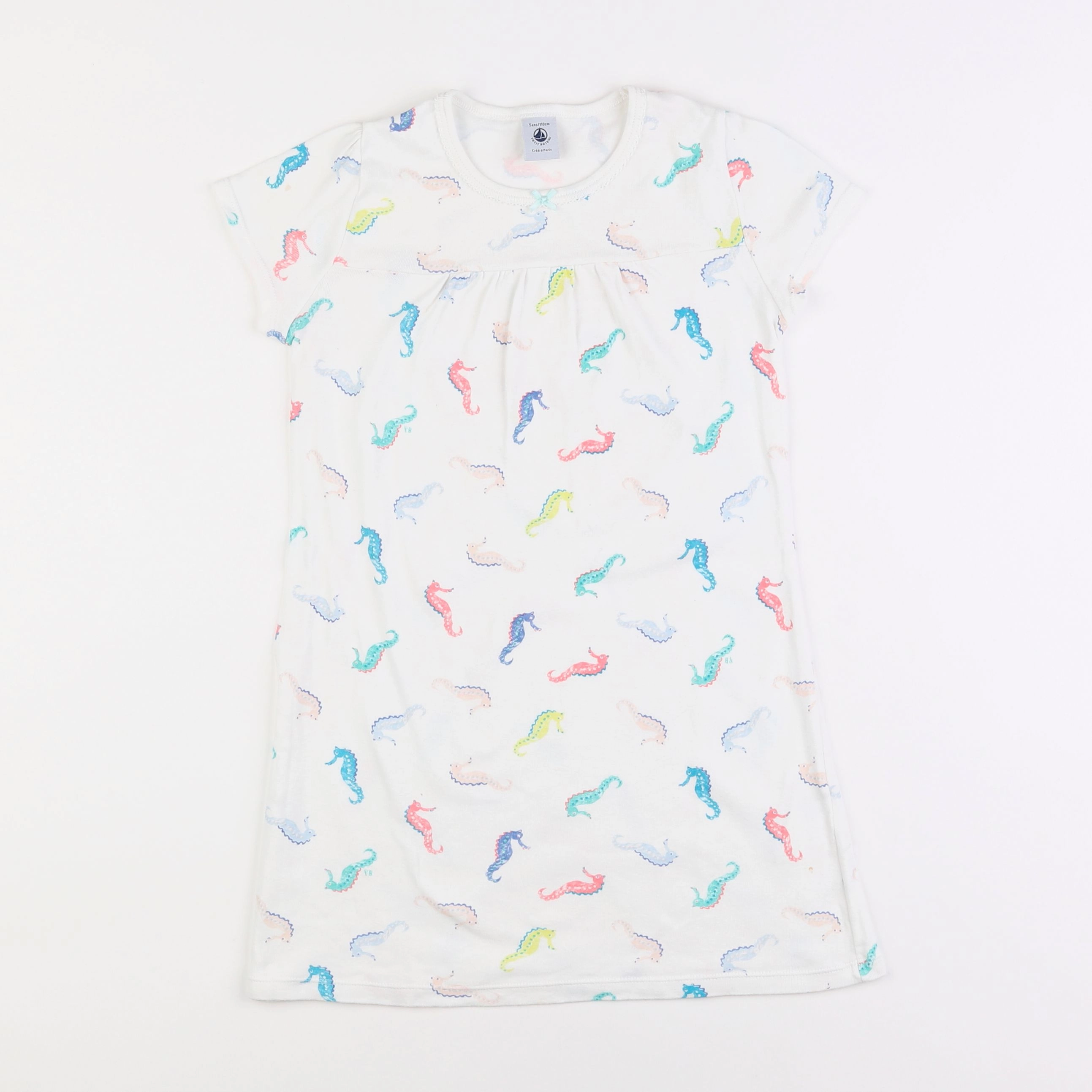 Petit Bateau - chemise de nuit coton multicolore - 5 ans