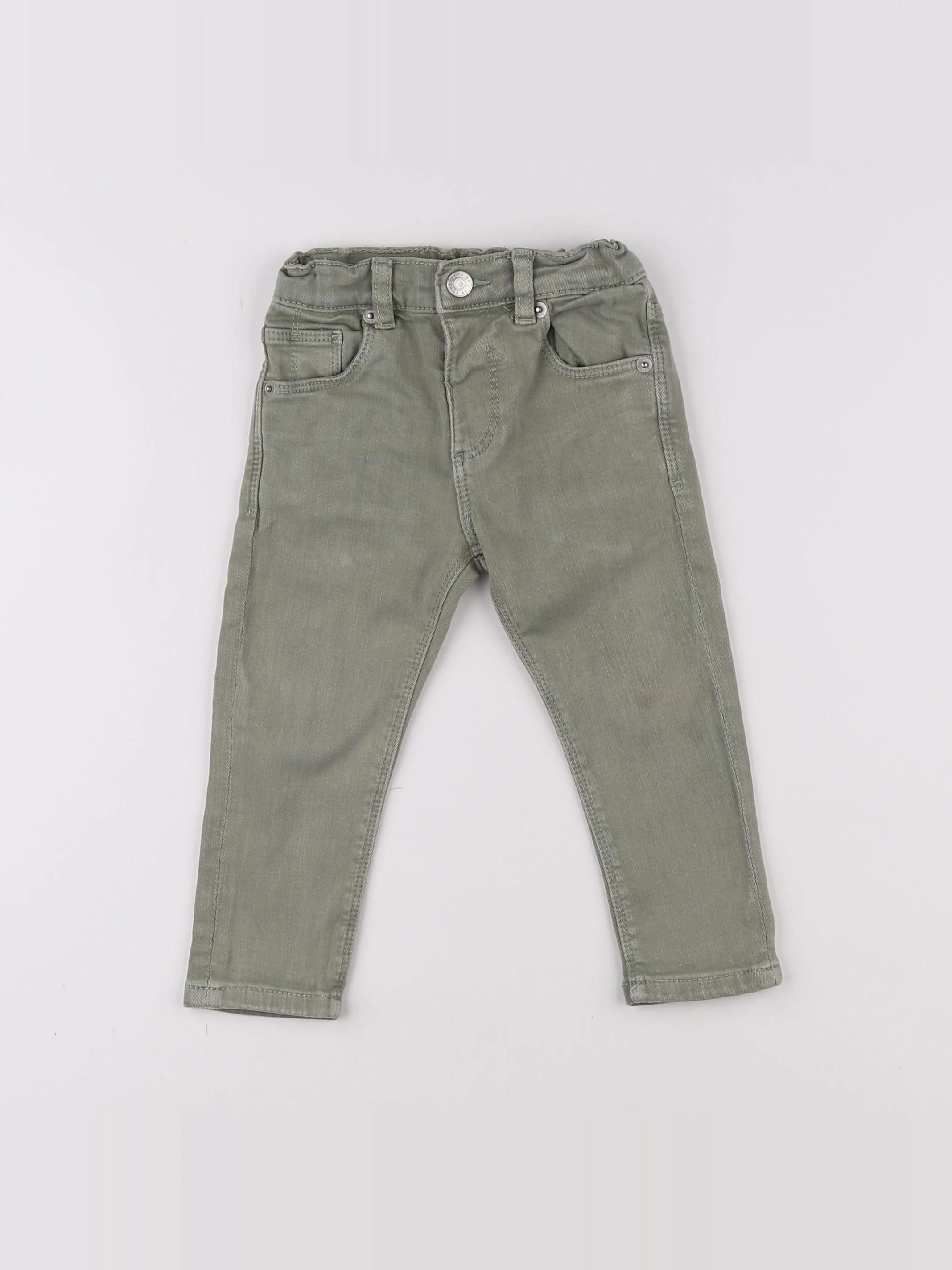 Zara - jean vert - 12/18 mois