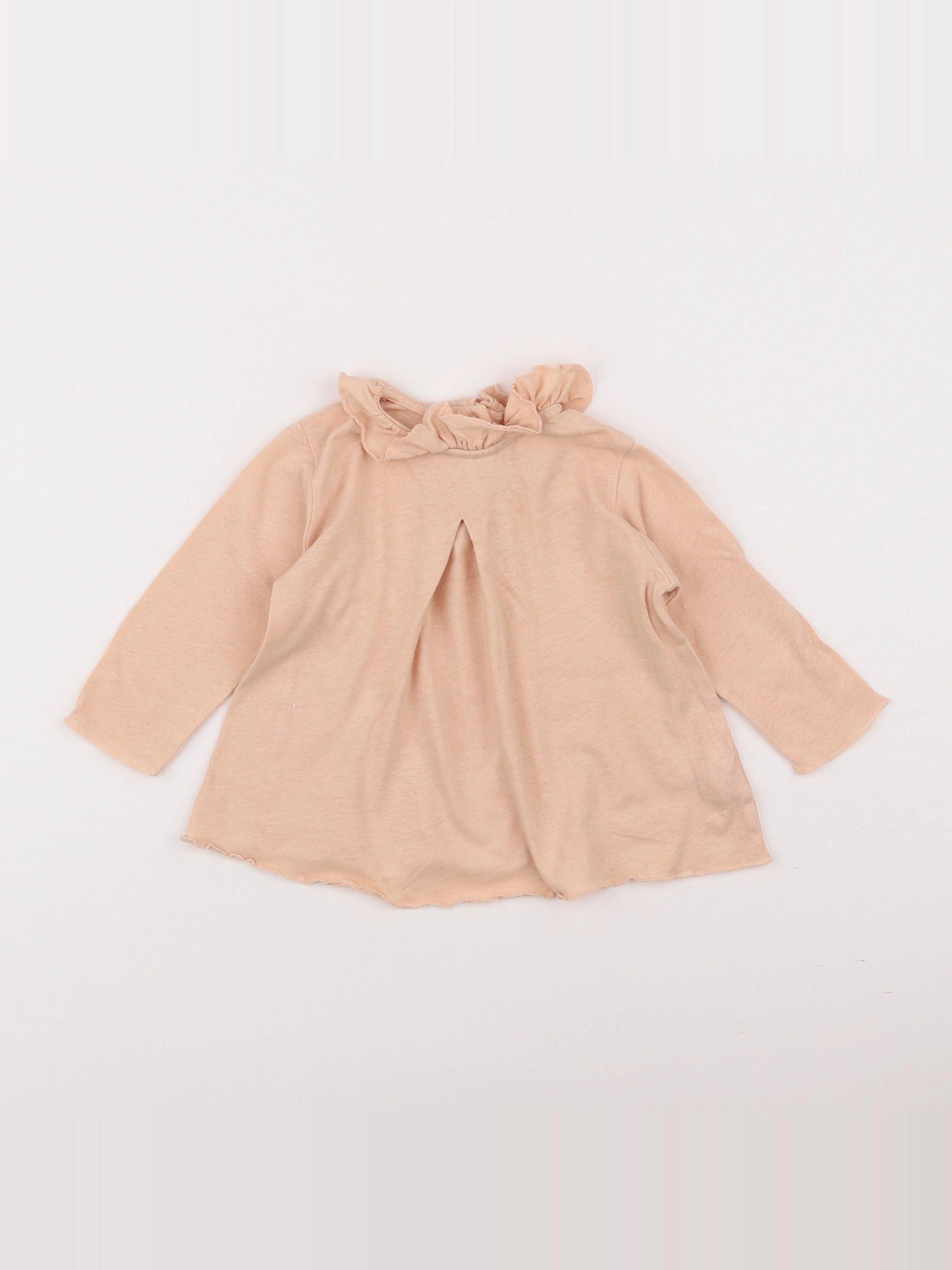Play Up - tee-shirt rose - 6 mois