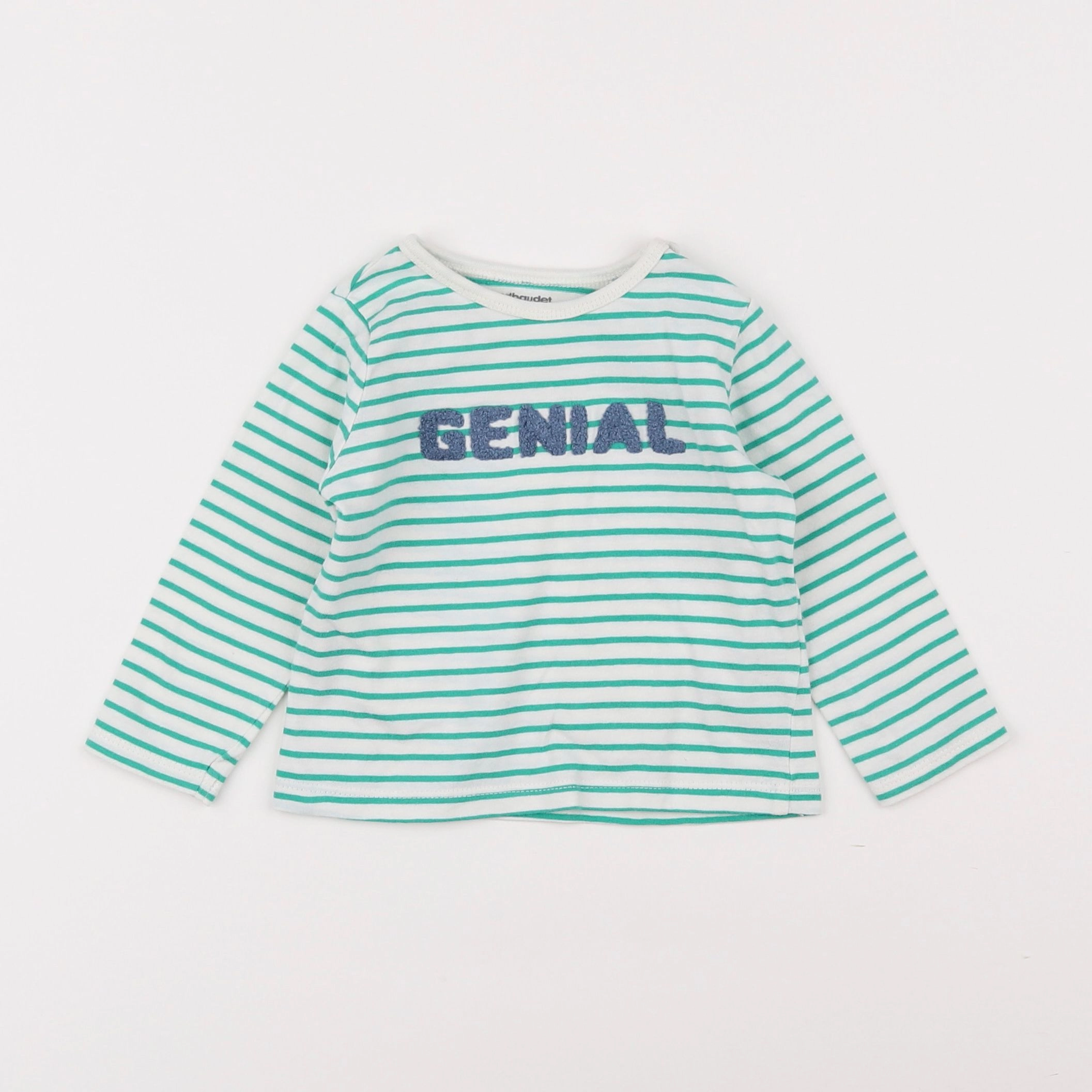 Vertbaudet - tee-shirt vert - 12 mois