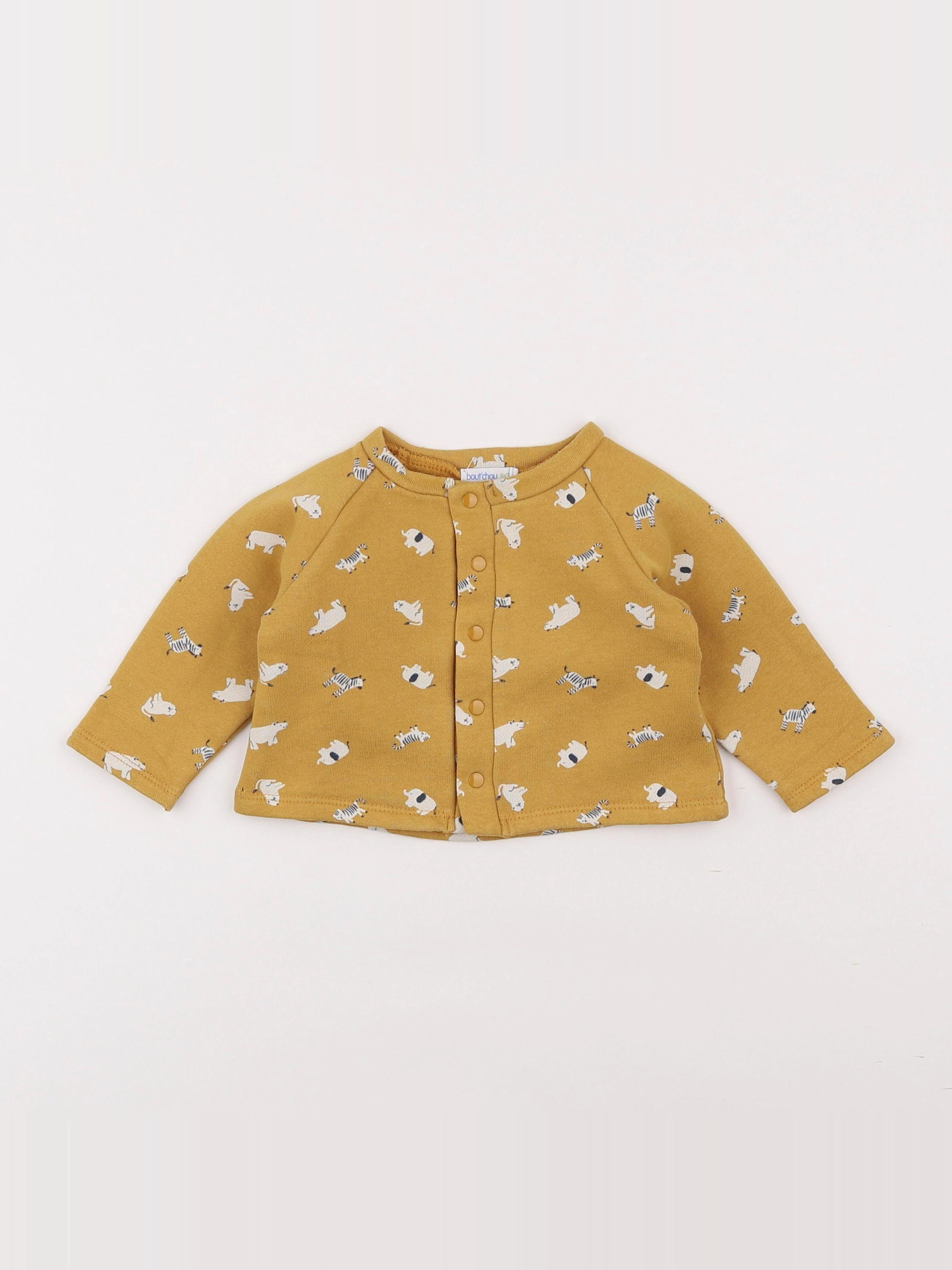 Boutchou - sweat jaune - 6 mois