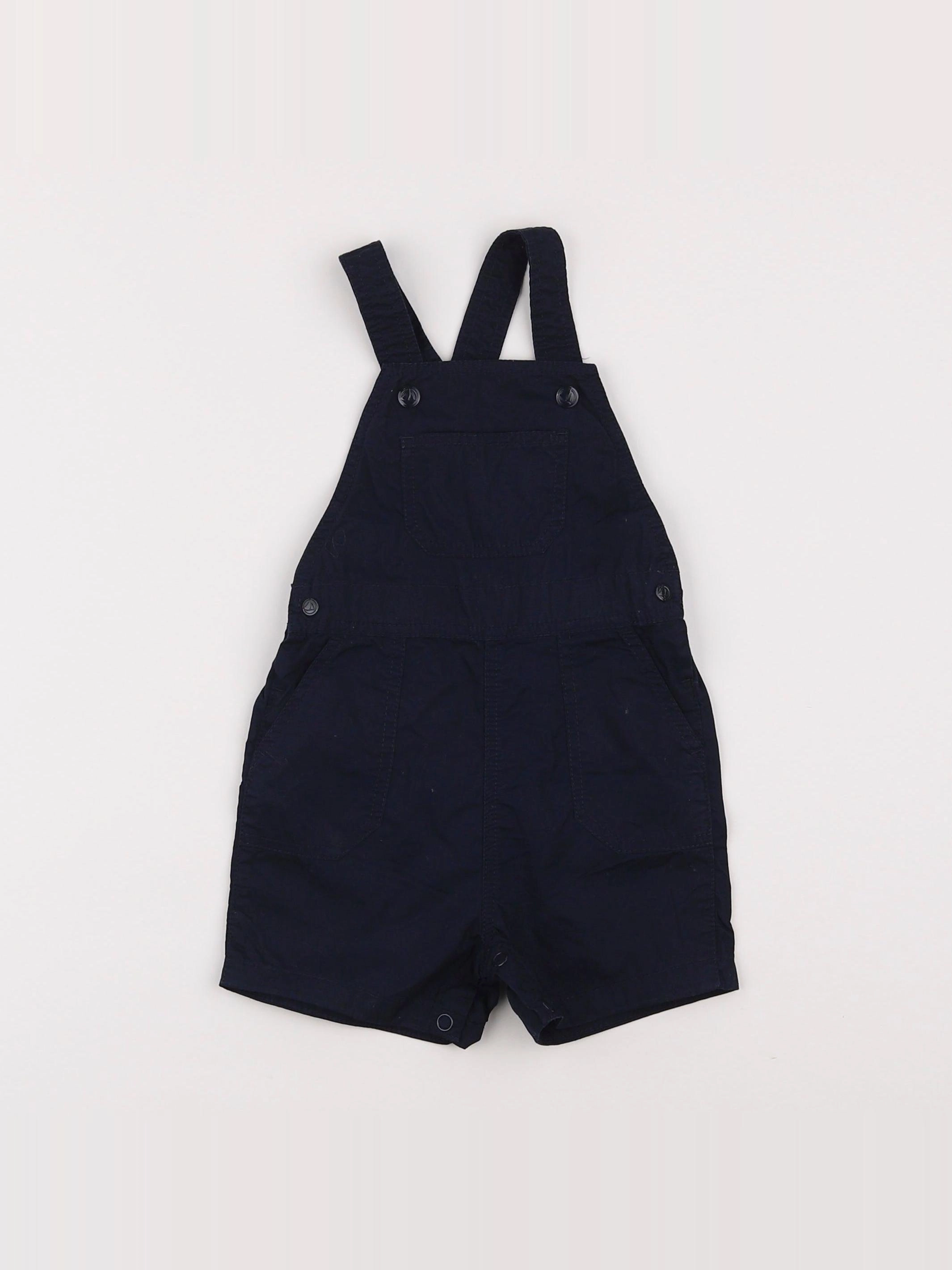 Petit Bateau - salopette bleu - 6 mois