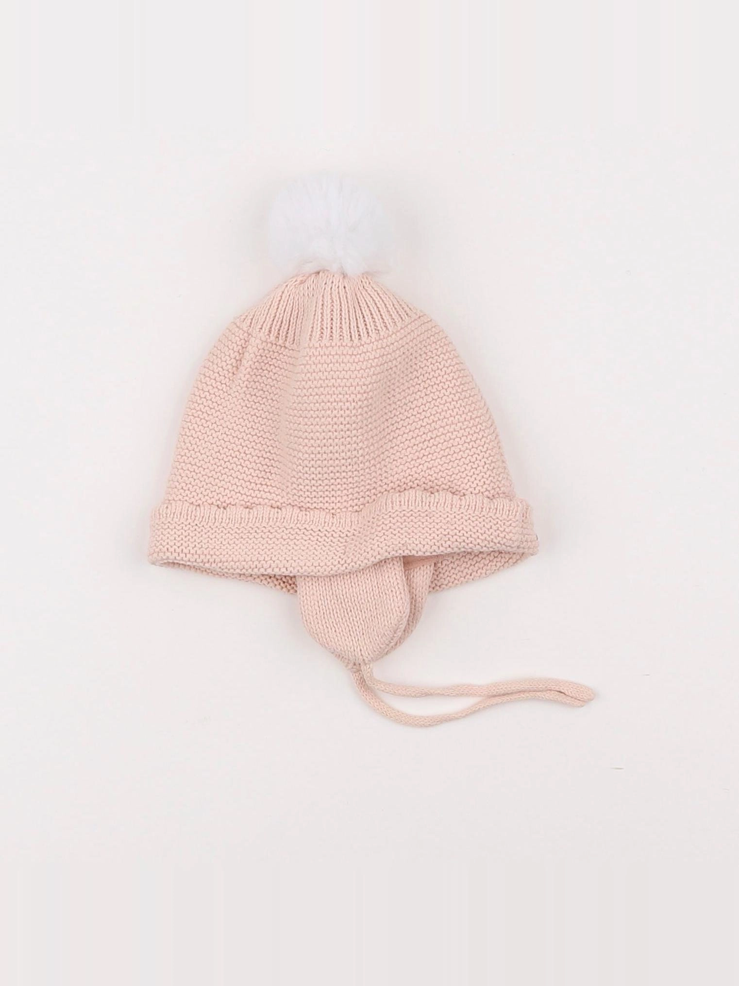 Vertbaudet - bonnet rose - 12/18 mois