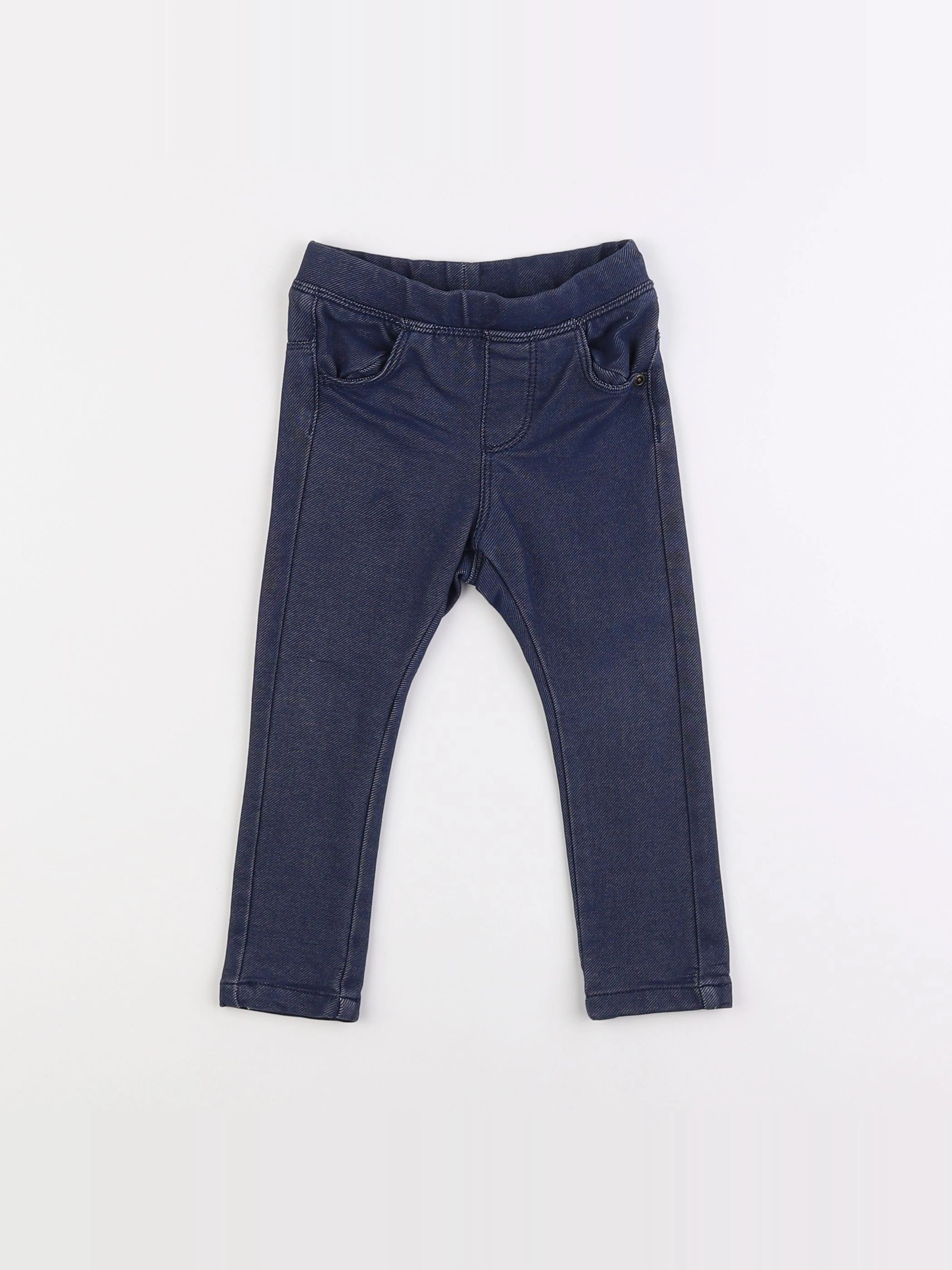 Vertbaudet - jegging bleu - 18 mois