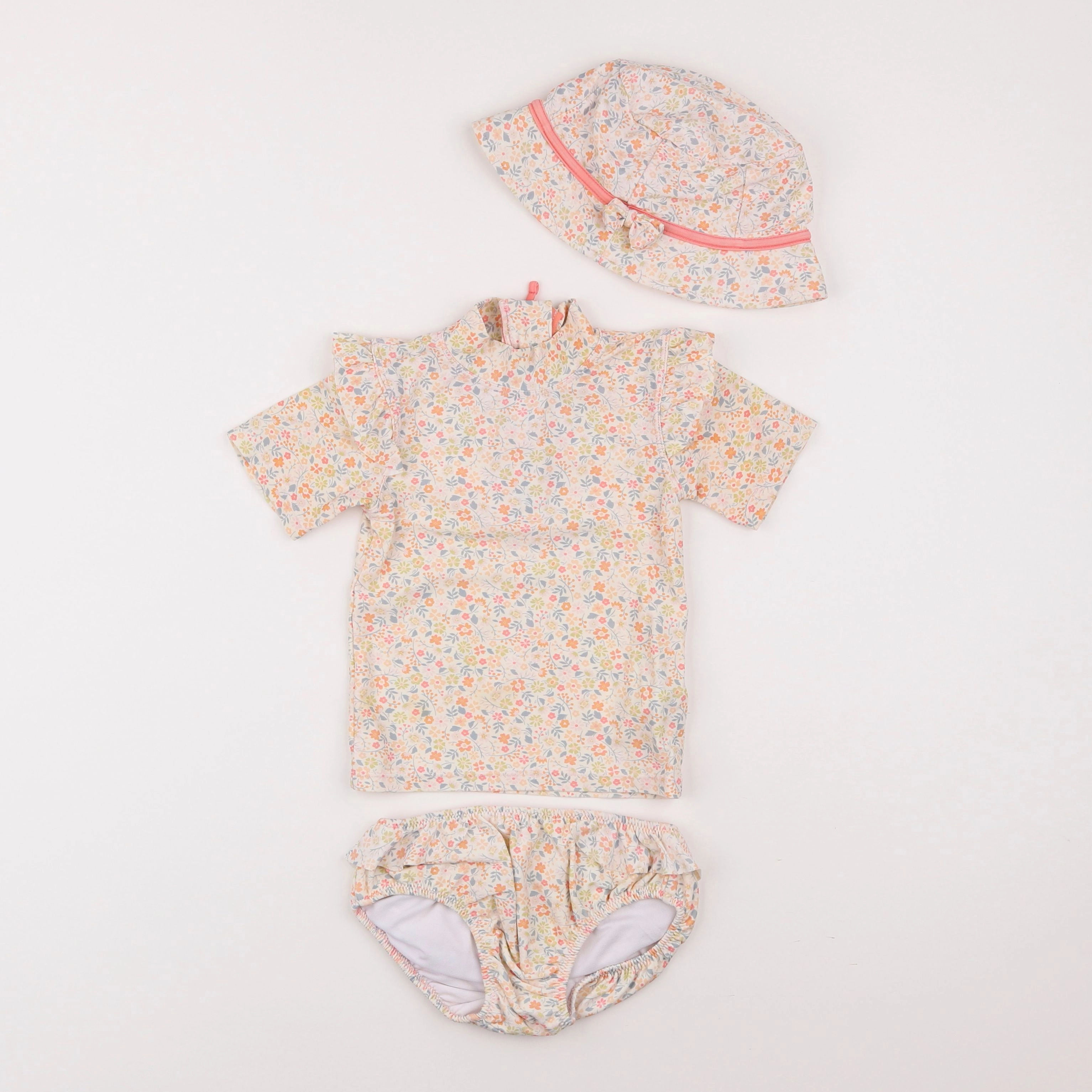 Vertbaudet - ensemble de bain multicolore - 2 ans