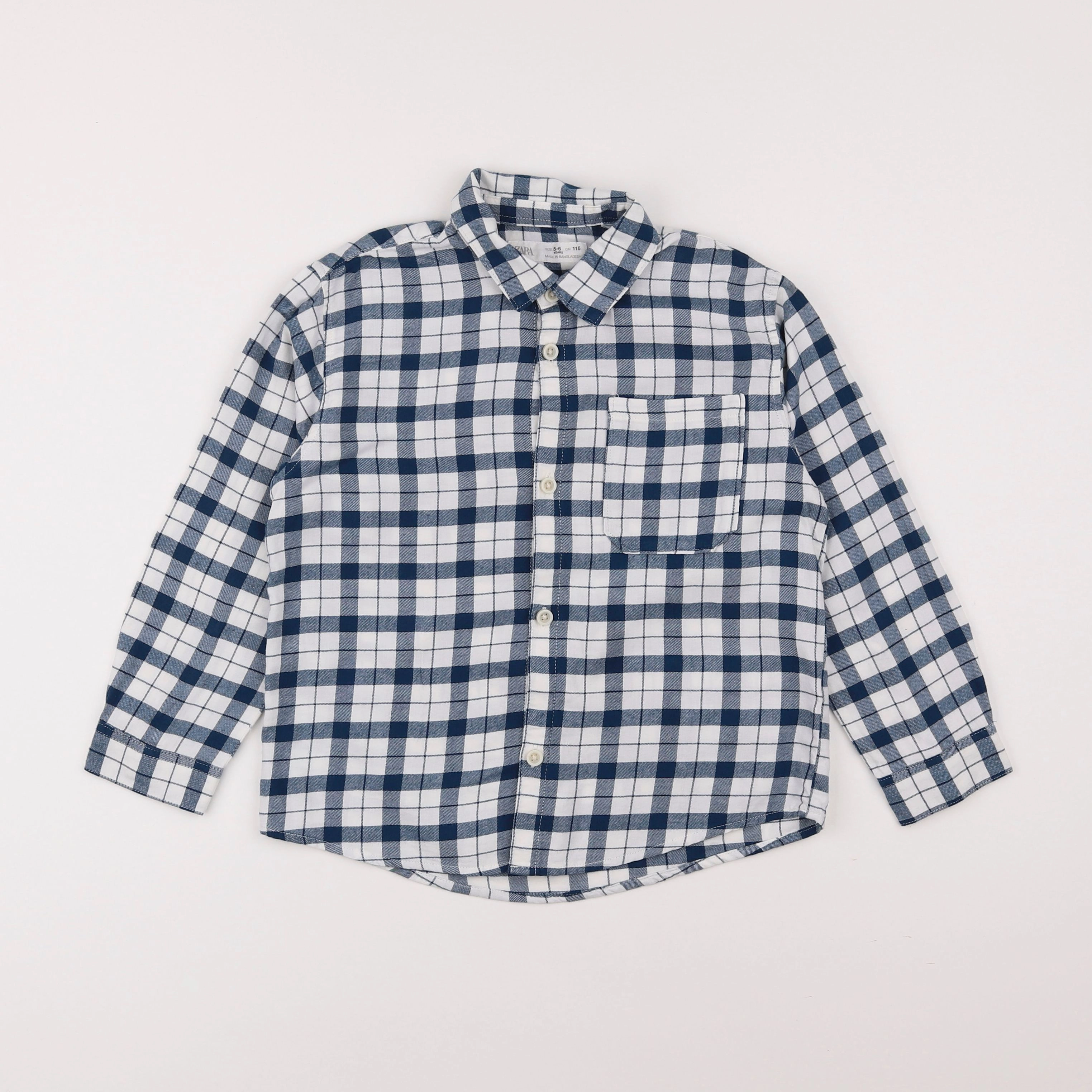 Zara - chemise bleu - 5/6 ans