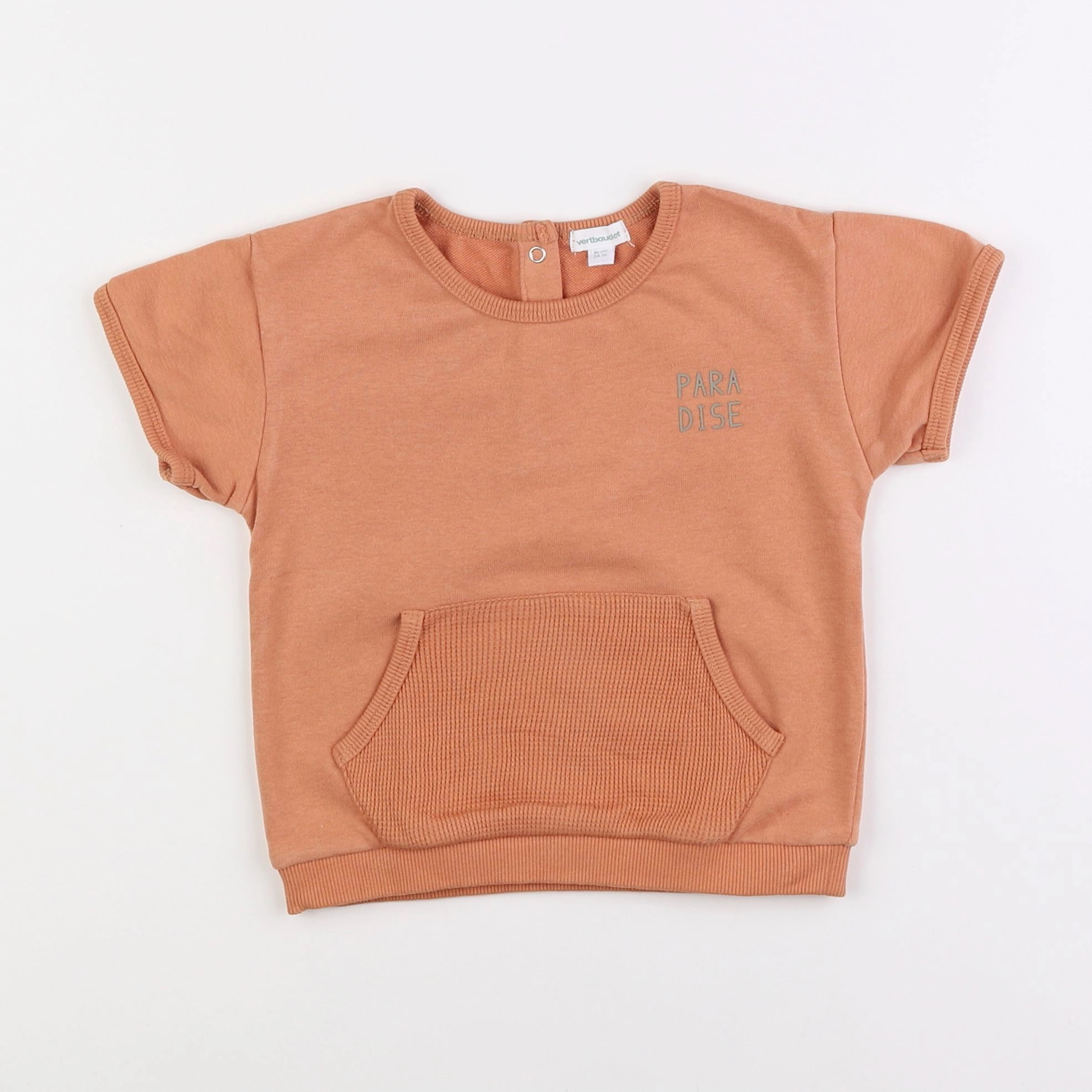 Vertbaudet - tee-shirt orange - 2 ans