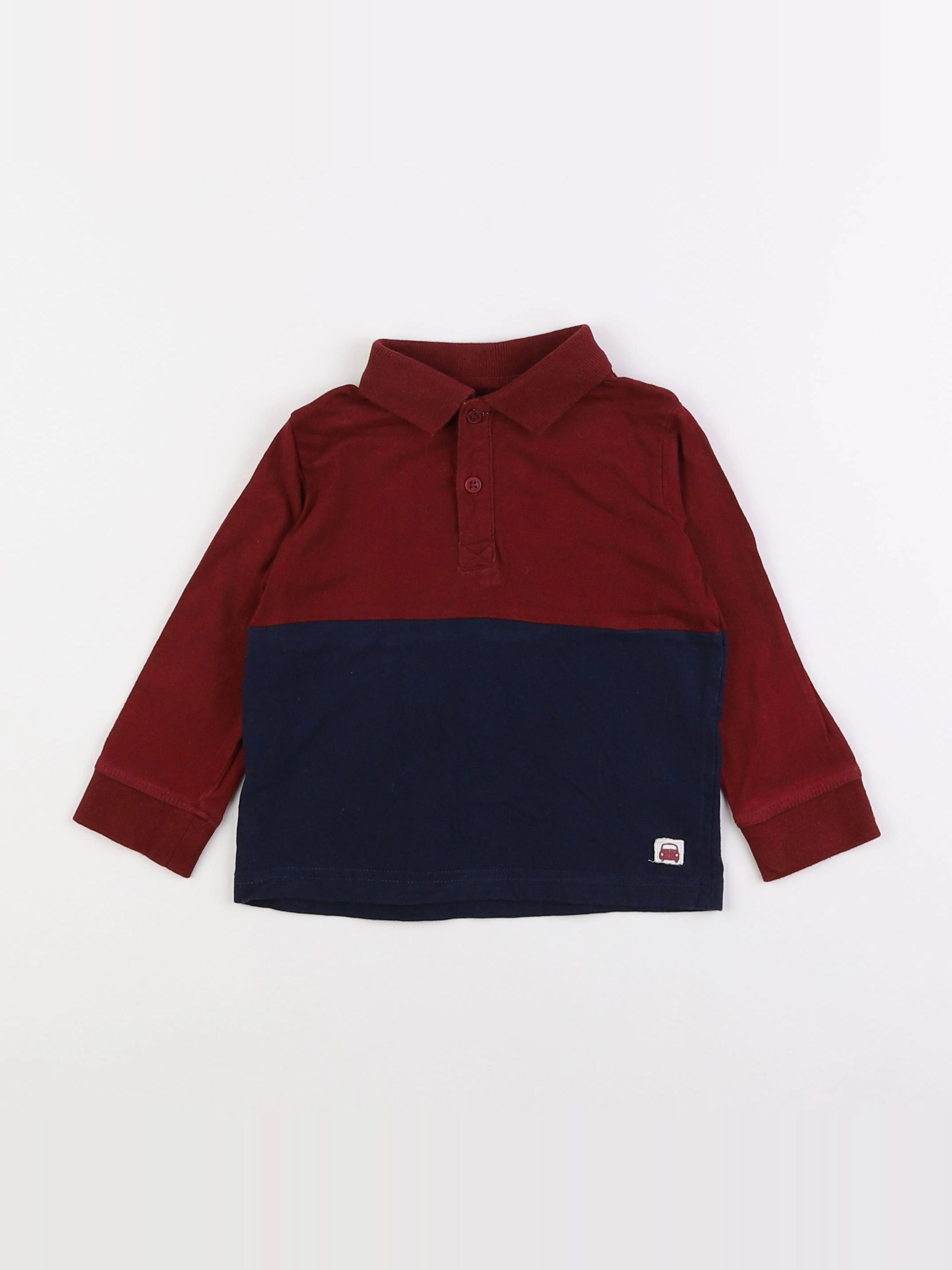 Vertbaudet - polo multicolore - 2 ans