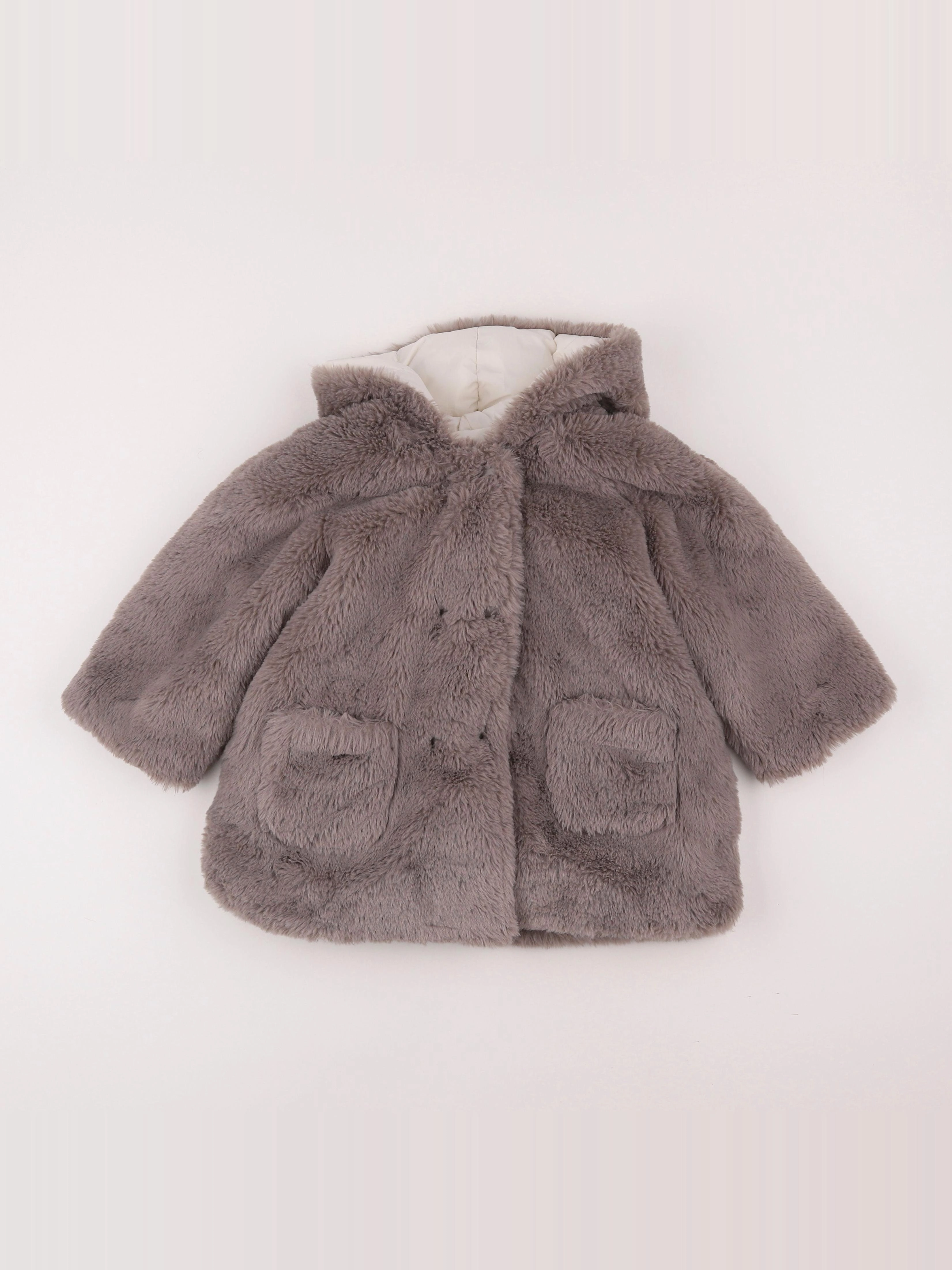 Boutchou - doudoune gris, blanc - 3 ans