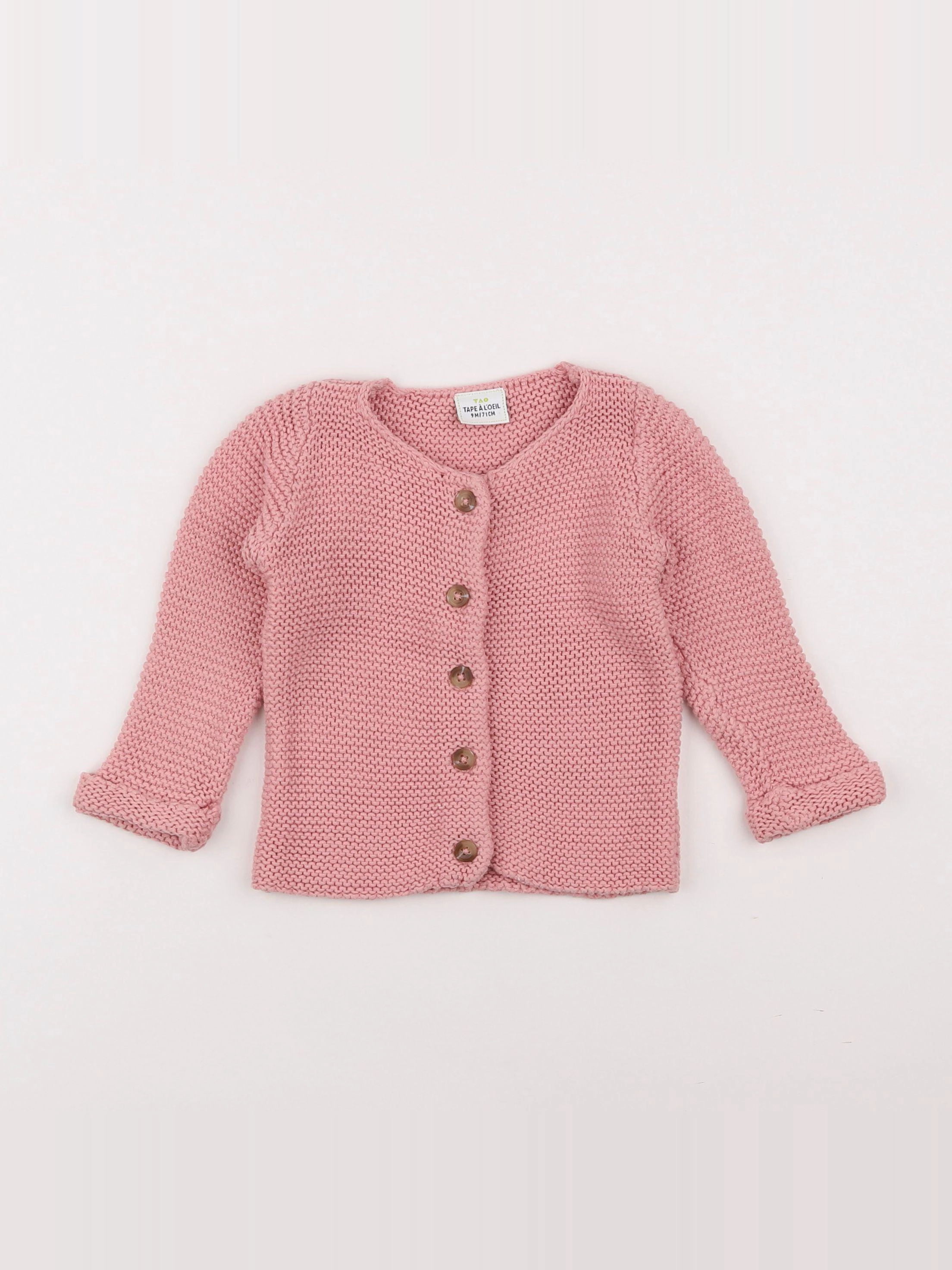 Tape à l'oeil - gilet rose - 9 mois