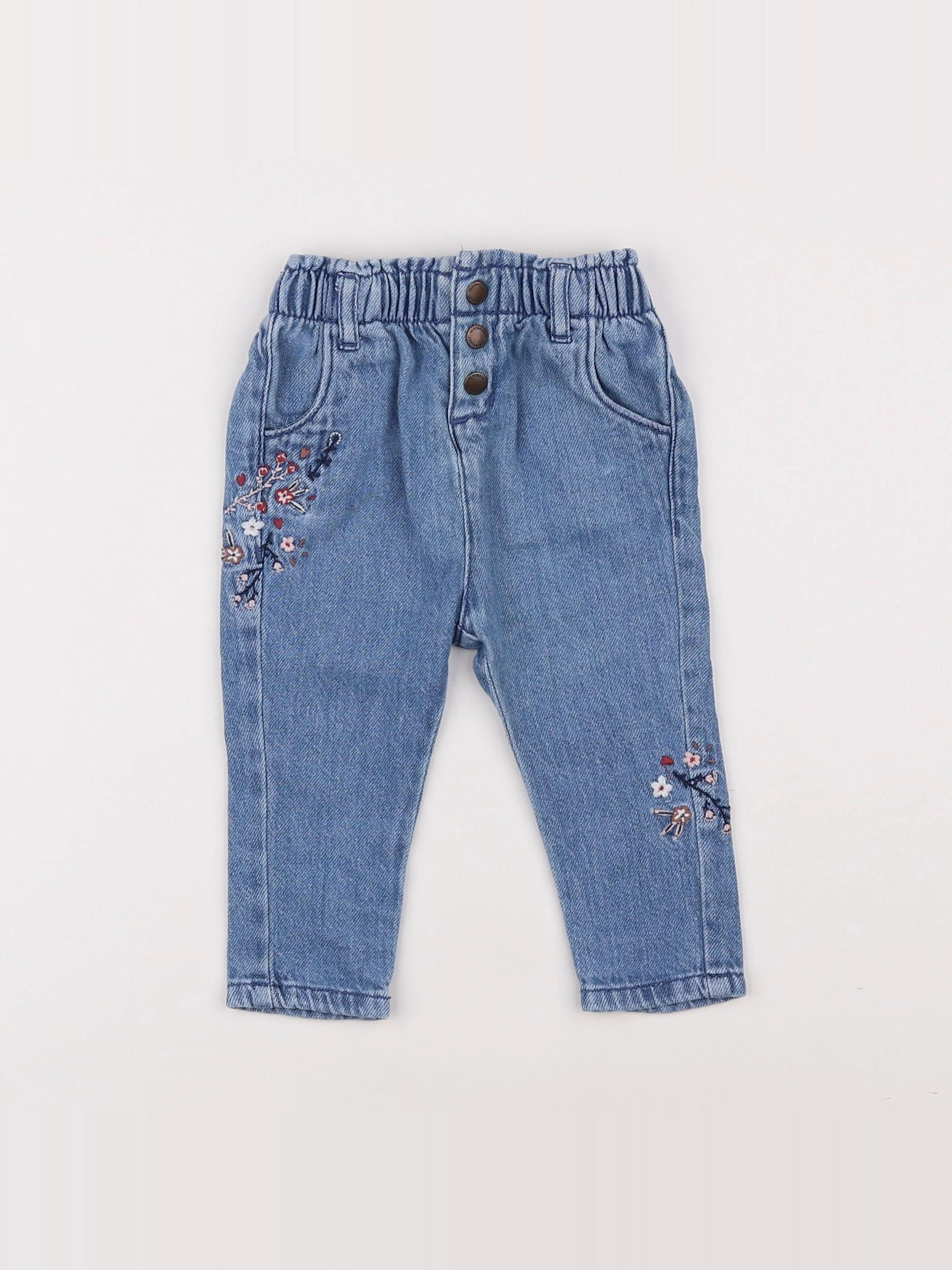 Vertbaudet - jean bleu - 6 mois