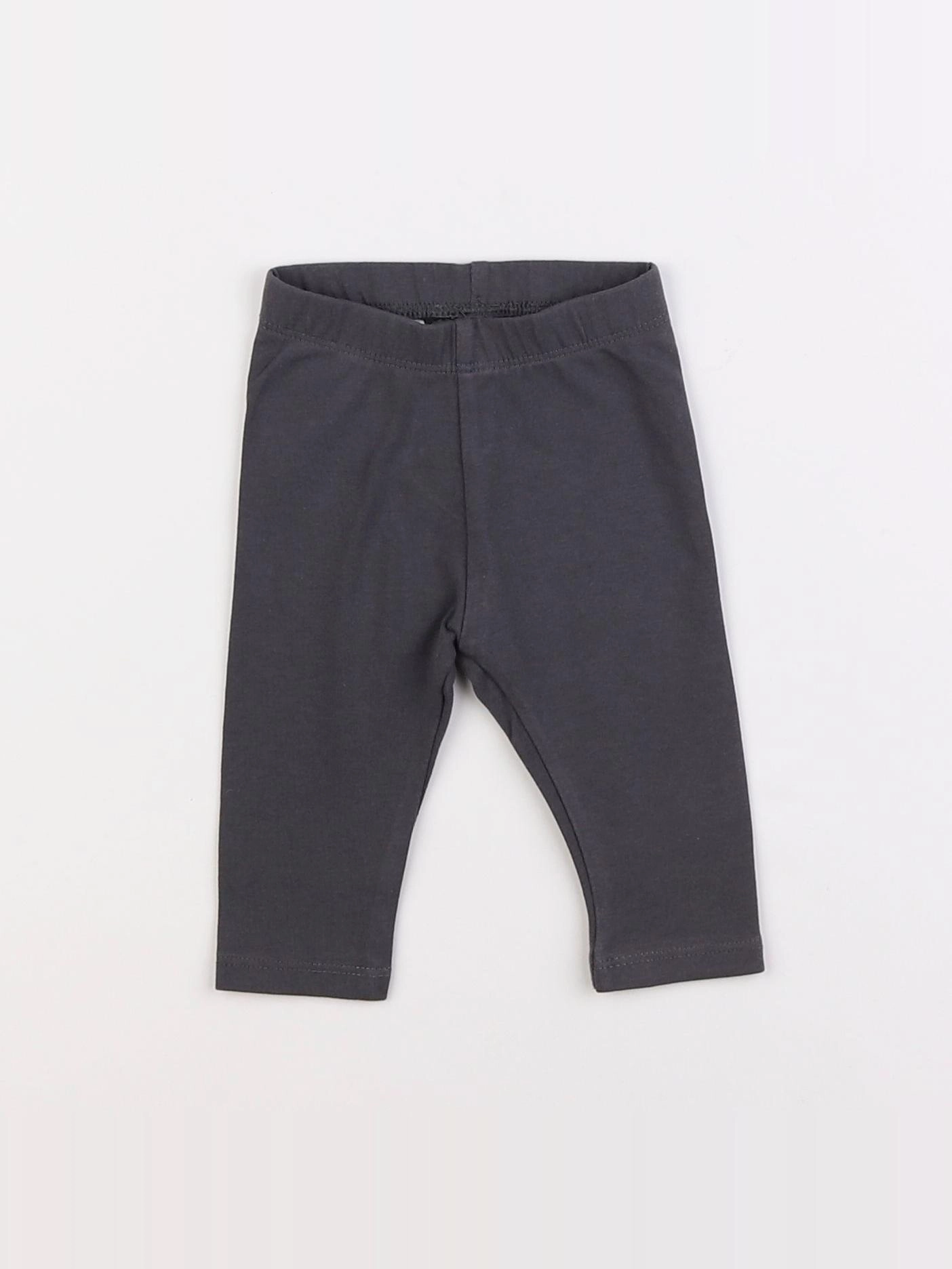 H&M - legging gris - 1 mois