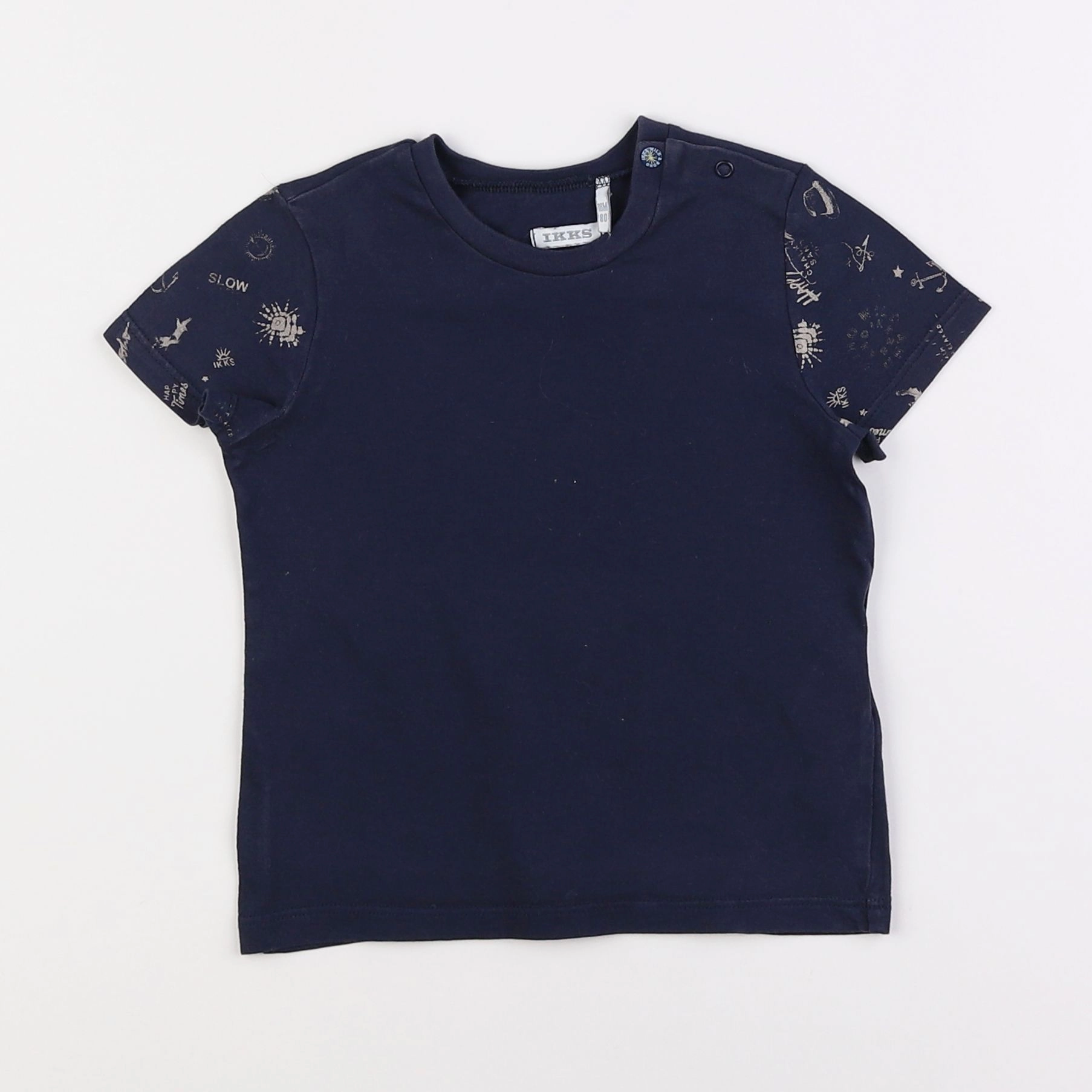 IKKS - tee-shirt bleu - 18 mois