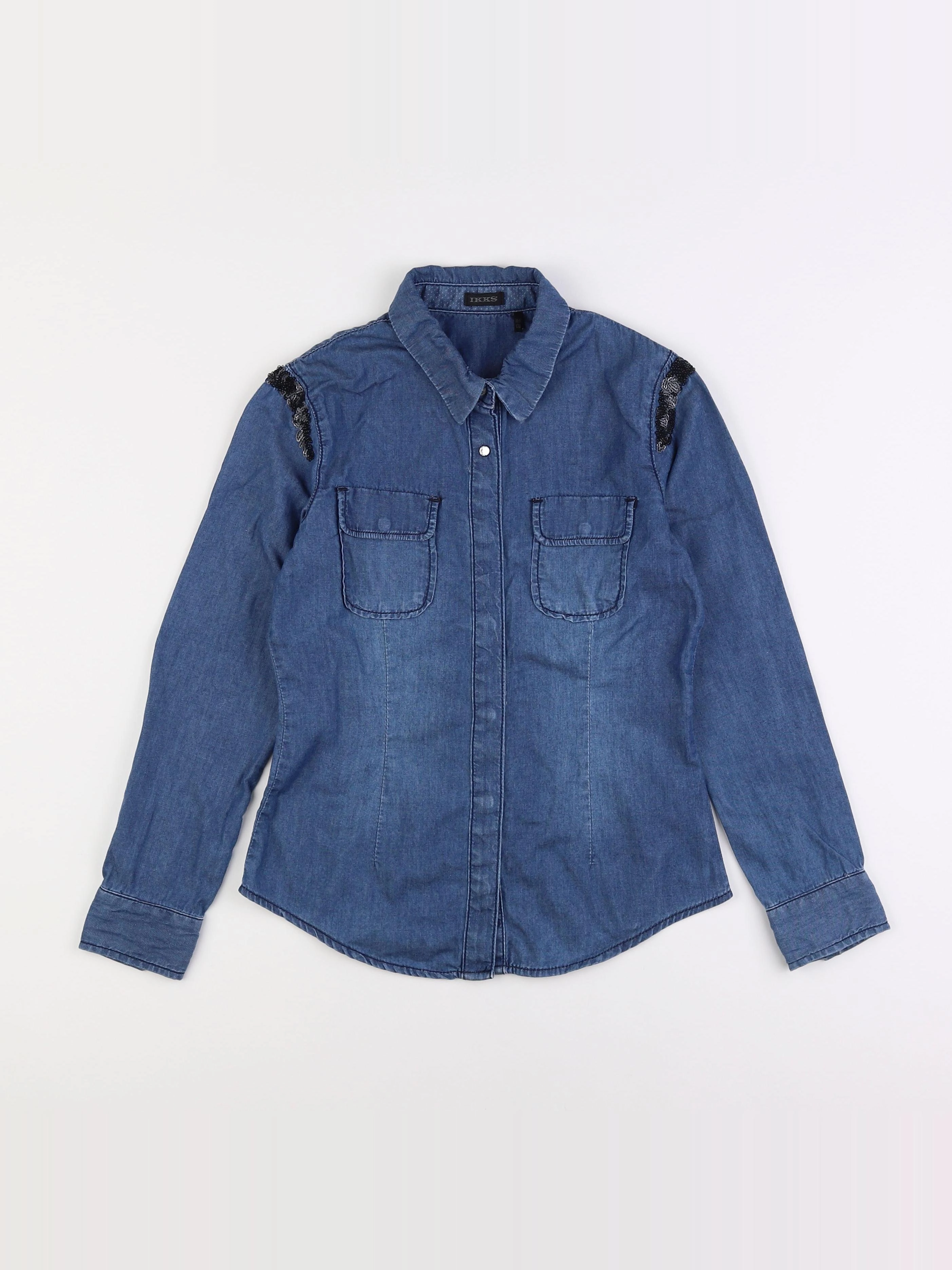 IKKS - chemise bleu - 10 ans