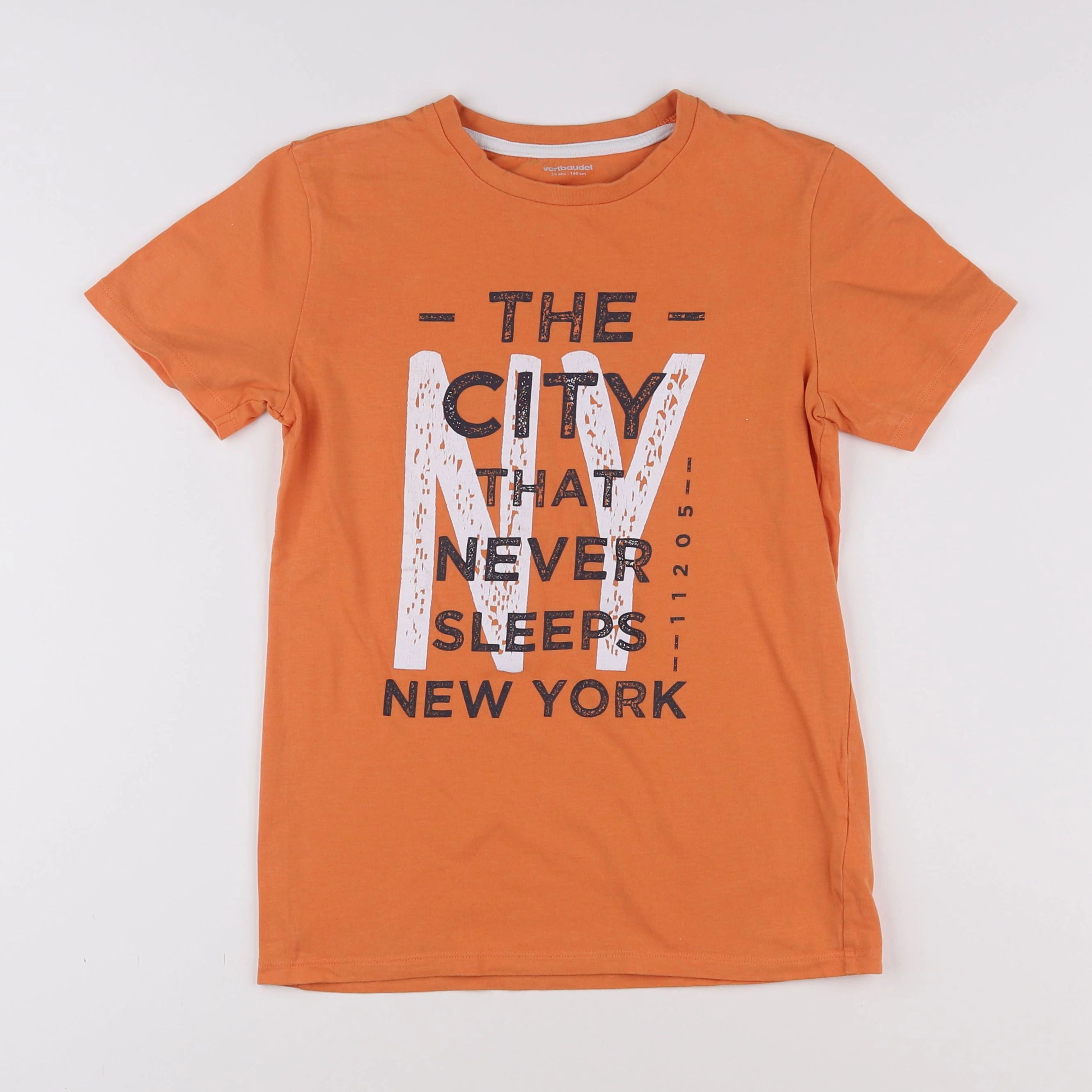 Vertbaudet - tee-shirt orange - 10 ans