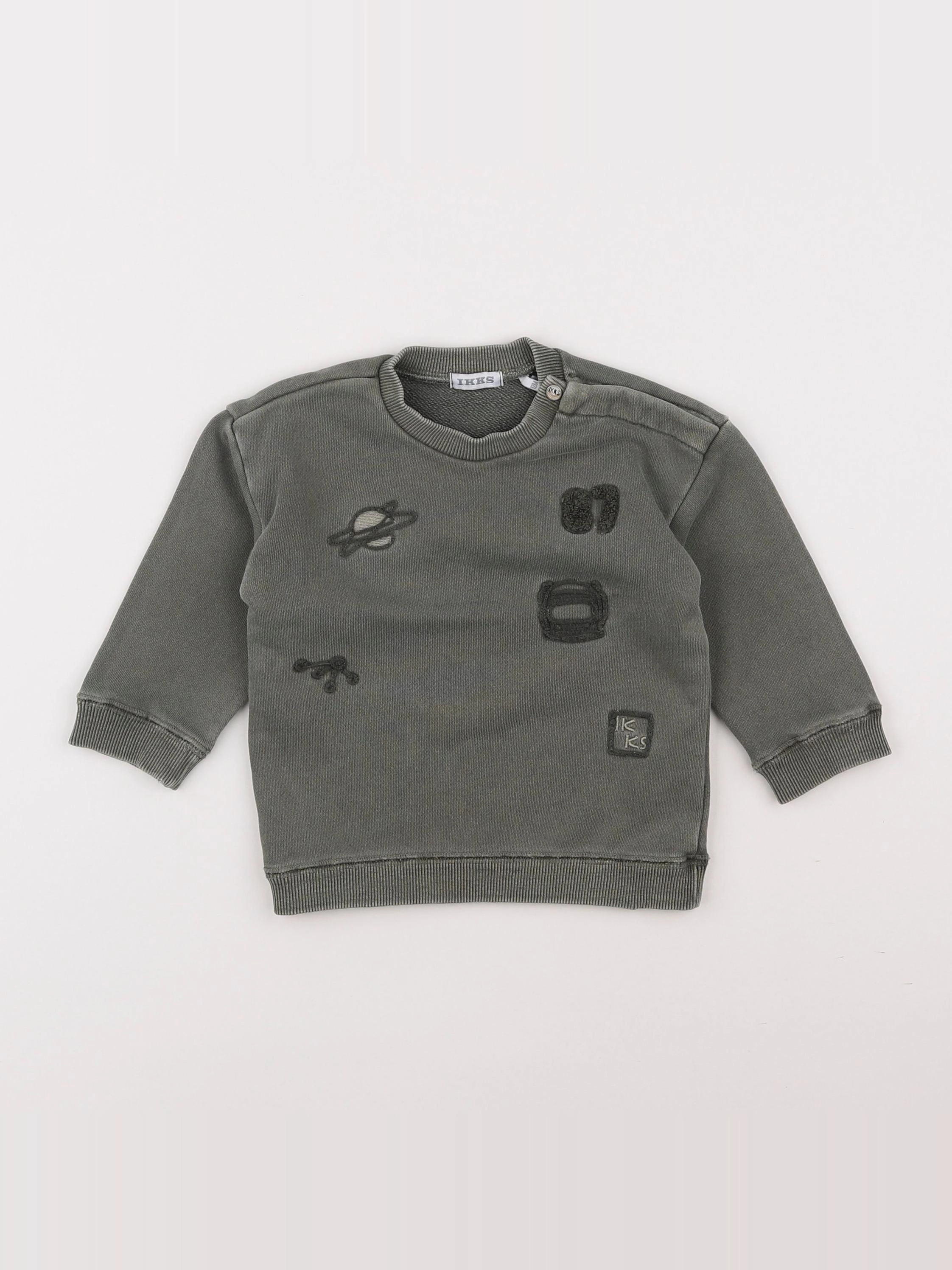 IKKS - sweat vert - 12 mois