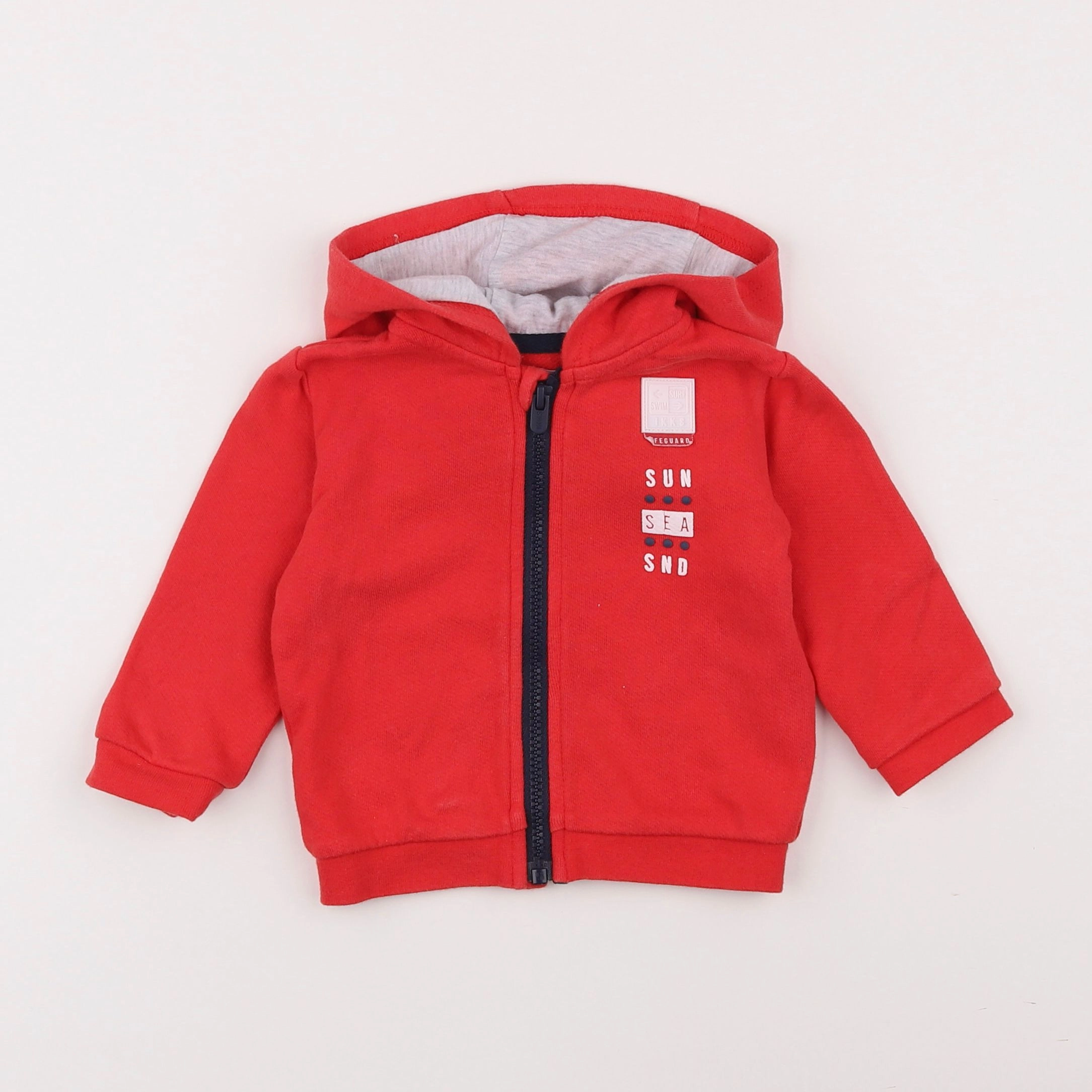 IKKS - sweat rouge - 6 mois