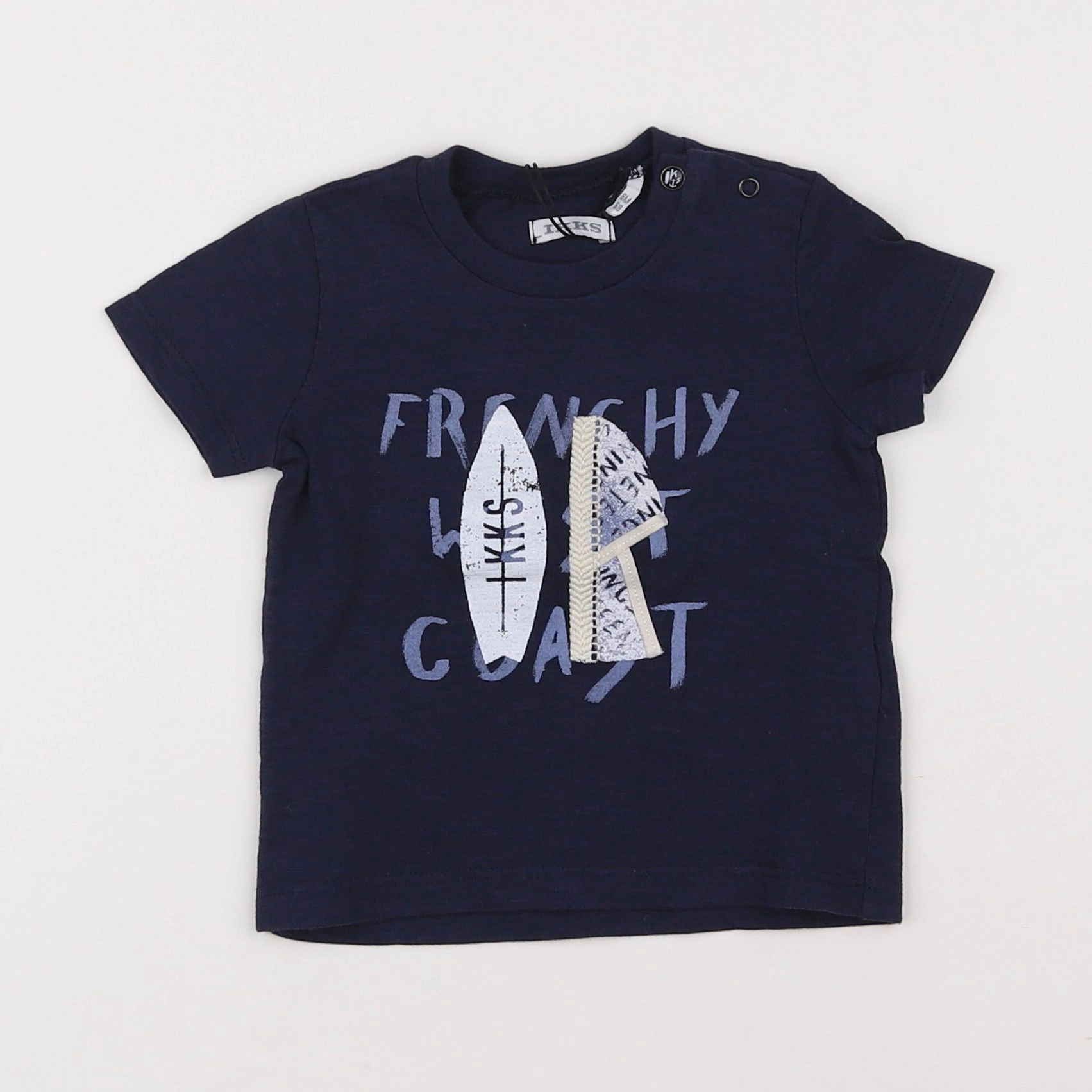 IKKS - tee-shirt bleu - 6 mois