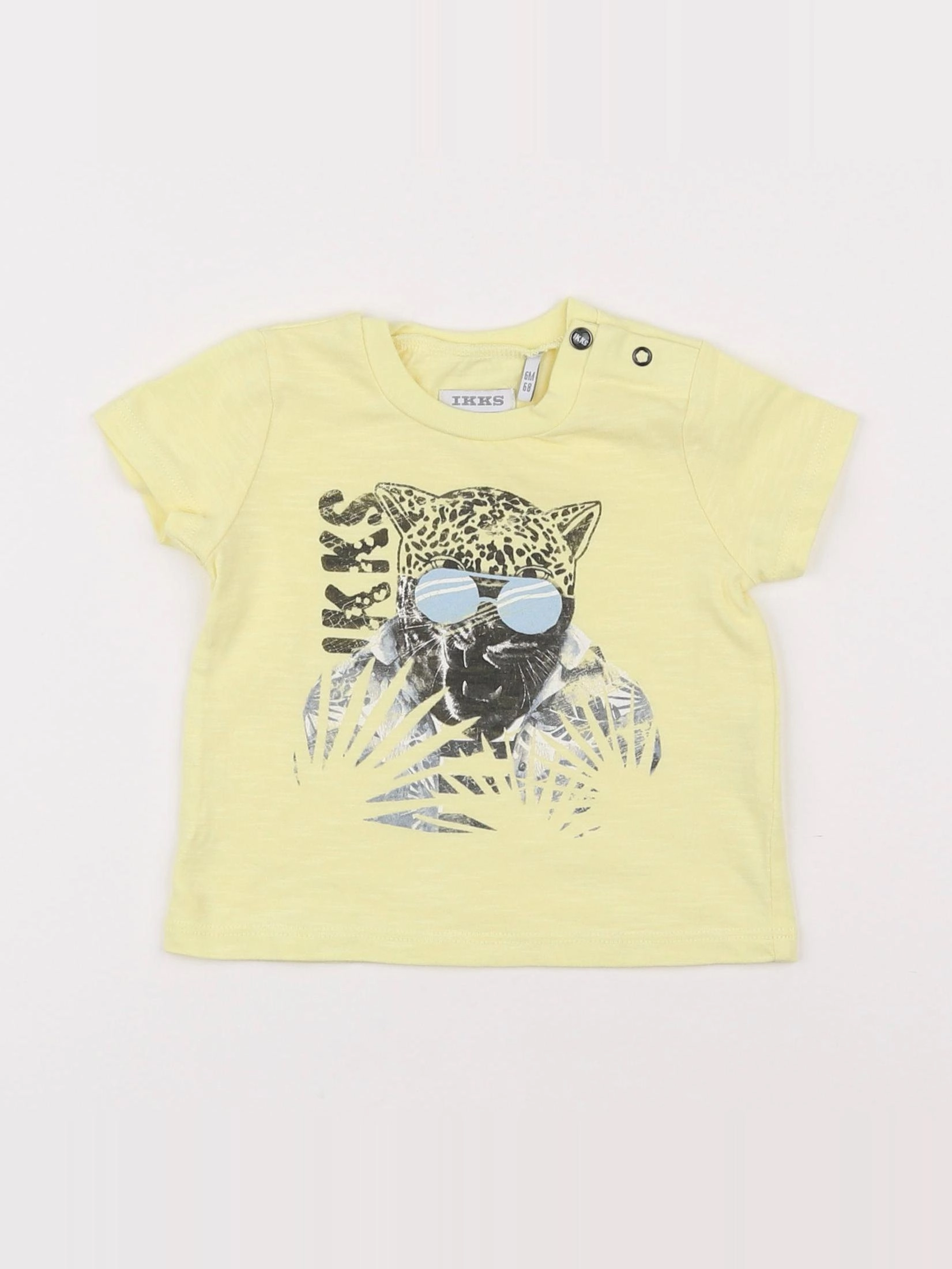IKKS - tee-shirt jaune - 6 mois
